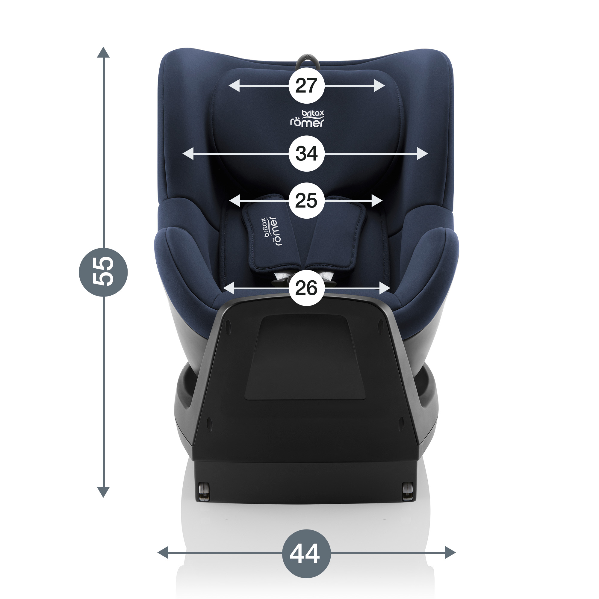 Автокресло Britax Roemer Dualfix Plus Moonlight Blue Isofix 0+/1 (0-18 кг) синий - фото 12