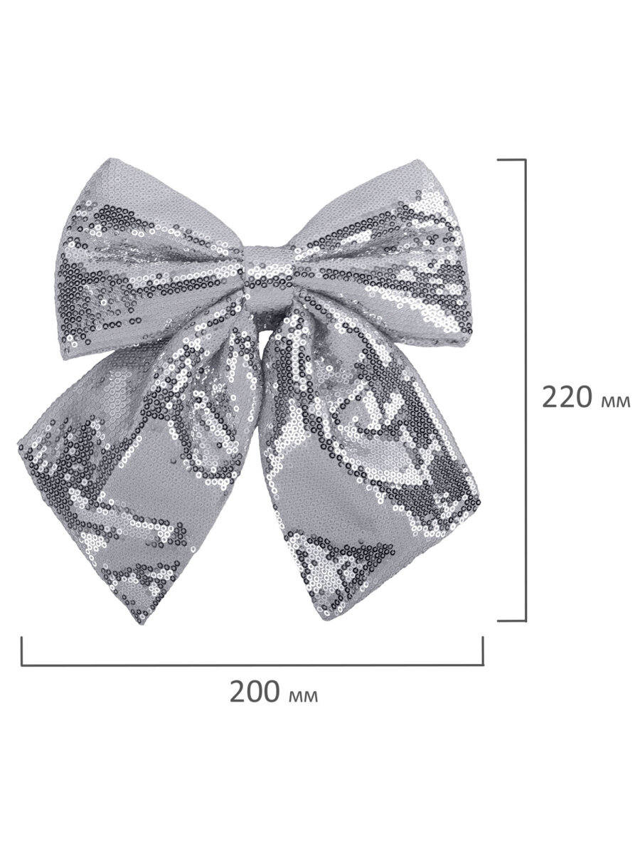 Елочные игрушки Золотая сказка украшение новогодней елки Бант с пайетками 20x22 см - фото 11