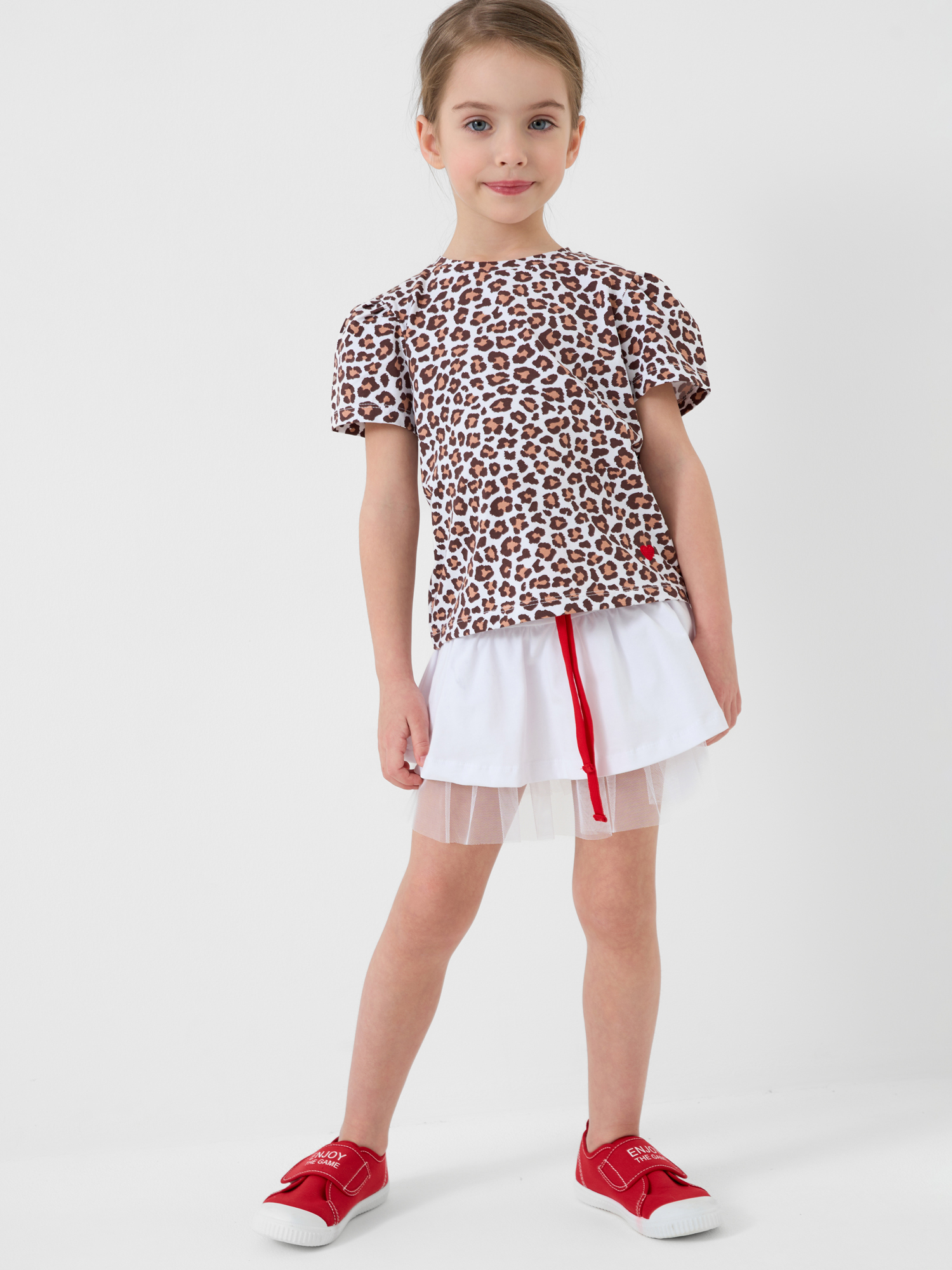 Футболка и юбка-шорты PlayToday 12622363 - фото 1