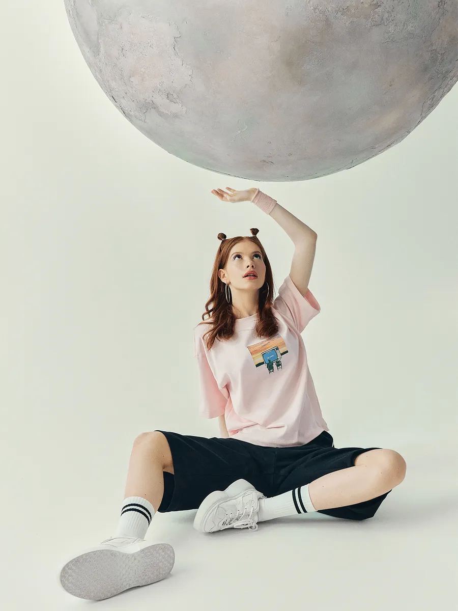 Футболка Mark Formelle (Марк Формэль) 112961/балерина +печать - фото 3