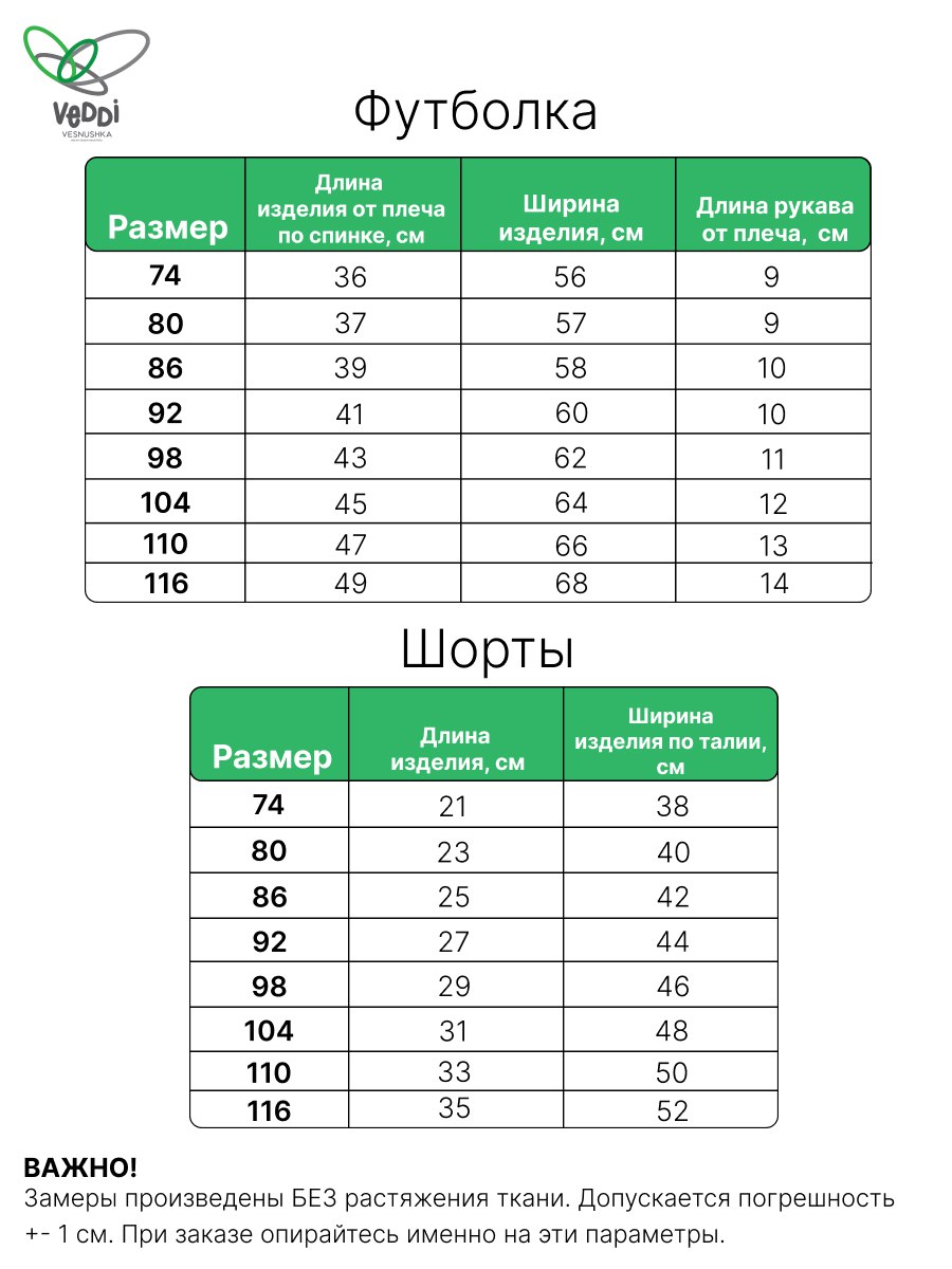 Футболка и шорты VEDDI 683/2к-21-синий/красный/Never - фото 6