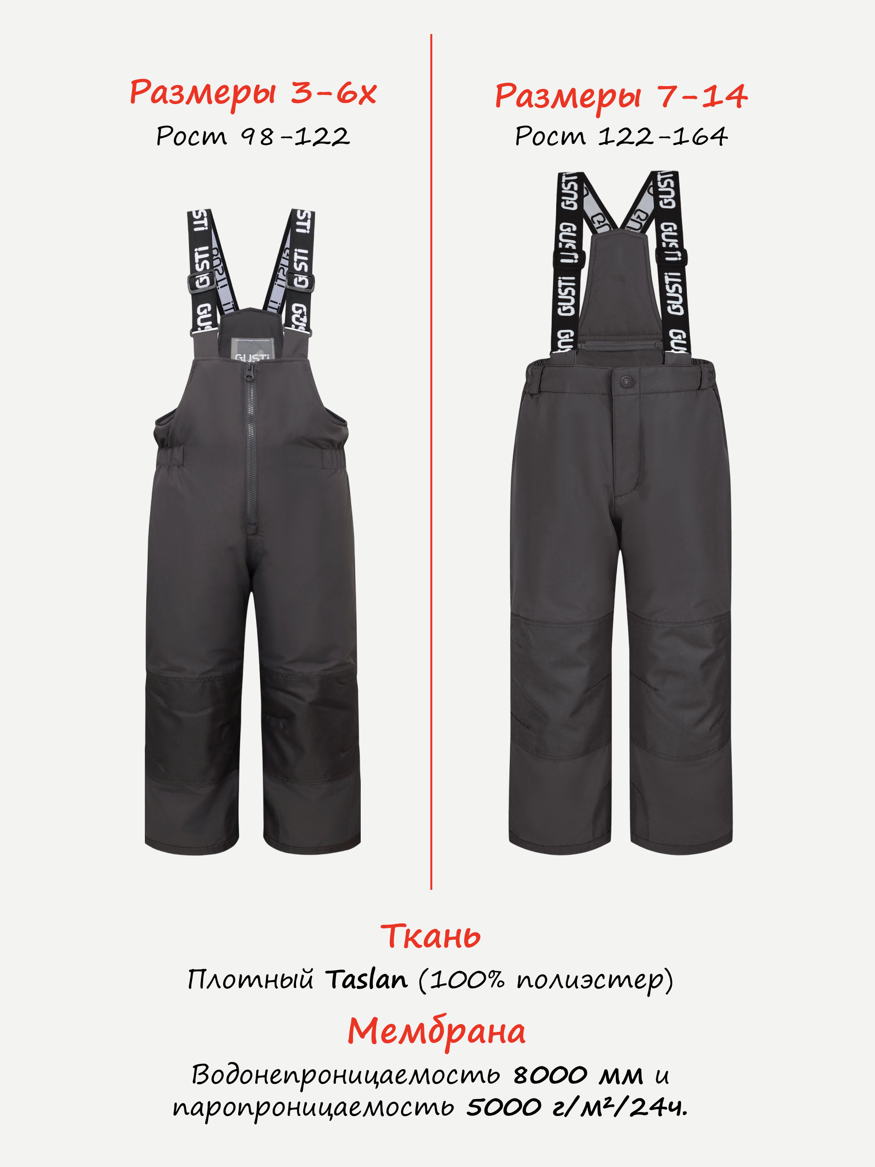 Полукомбинезон GUSTI GW4UP292-CHARCOAL - фото 3