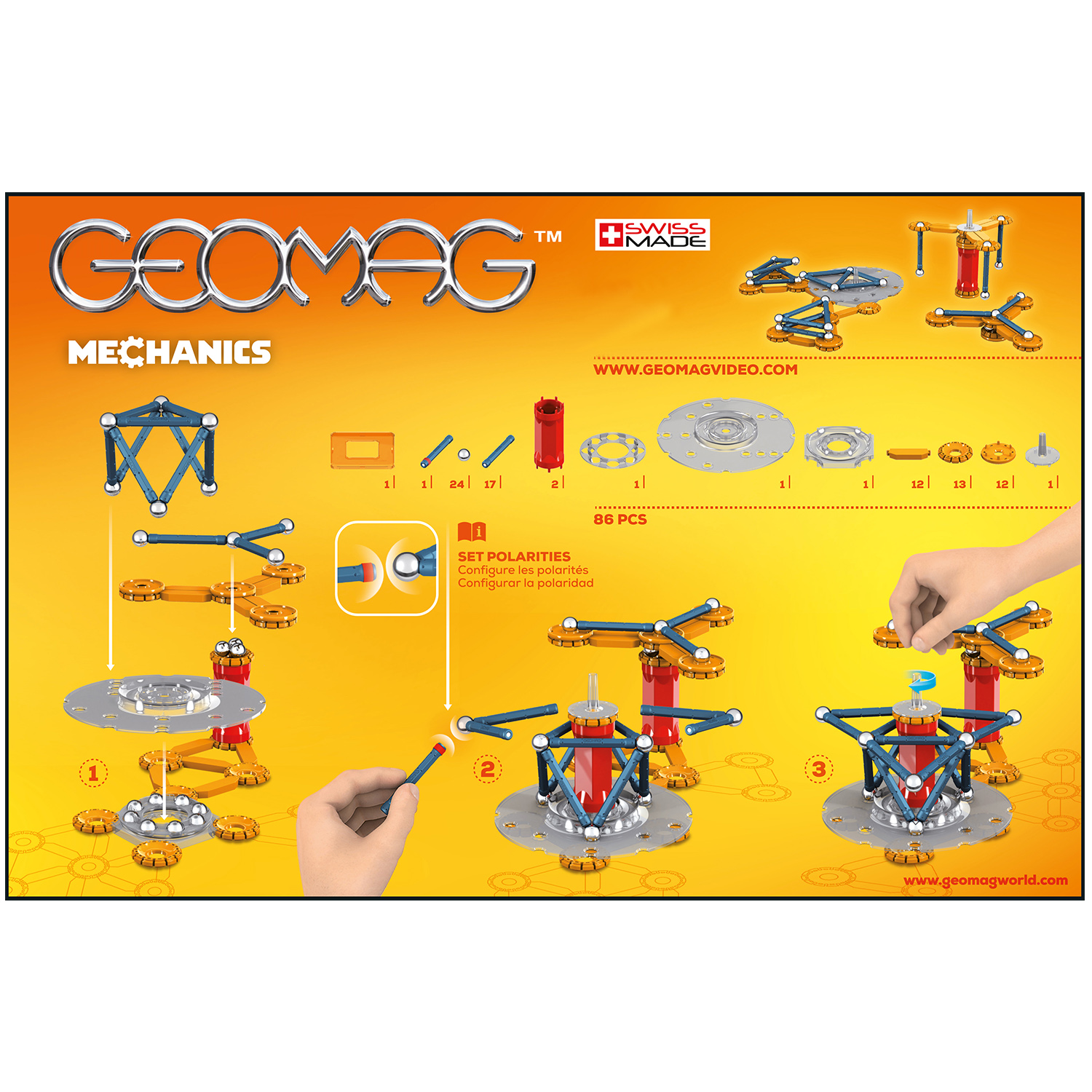 Конструктор Geomag Mechanics Gravity магнитный - фото 6