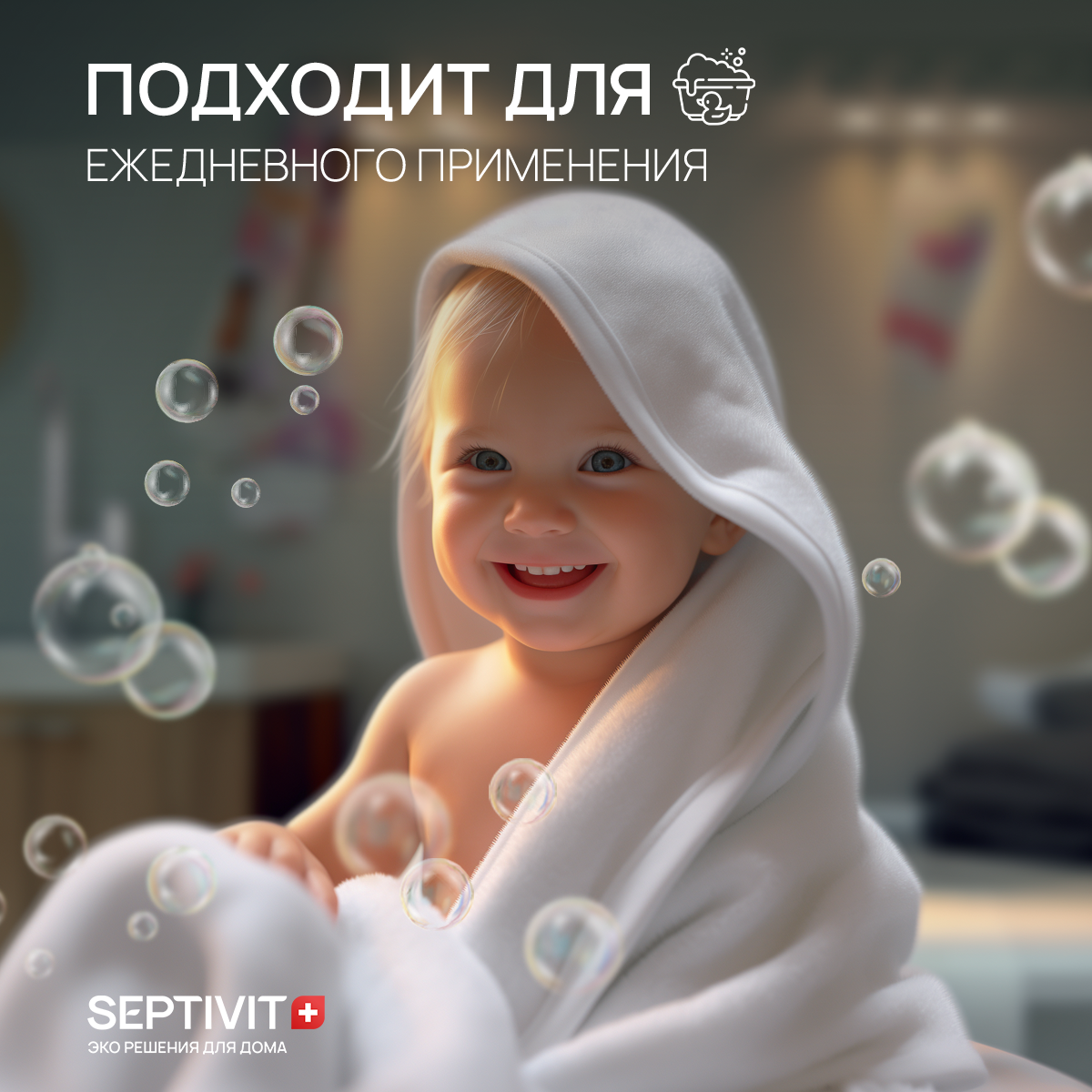 Шампунь SEPTIVIT Детский без слез для девочек 1000 мл - фото 6