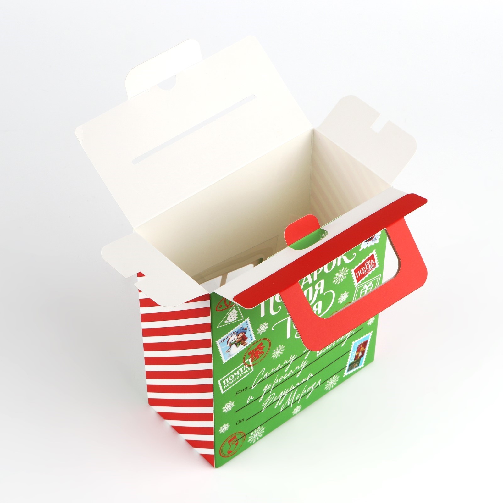 Коробка складная с 3D эффектом Дарите Счастье "Снеговичок", 18 х 15 х 7,5 см - фото 4