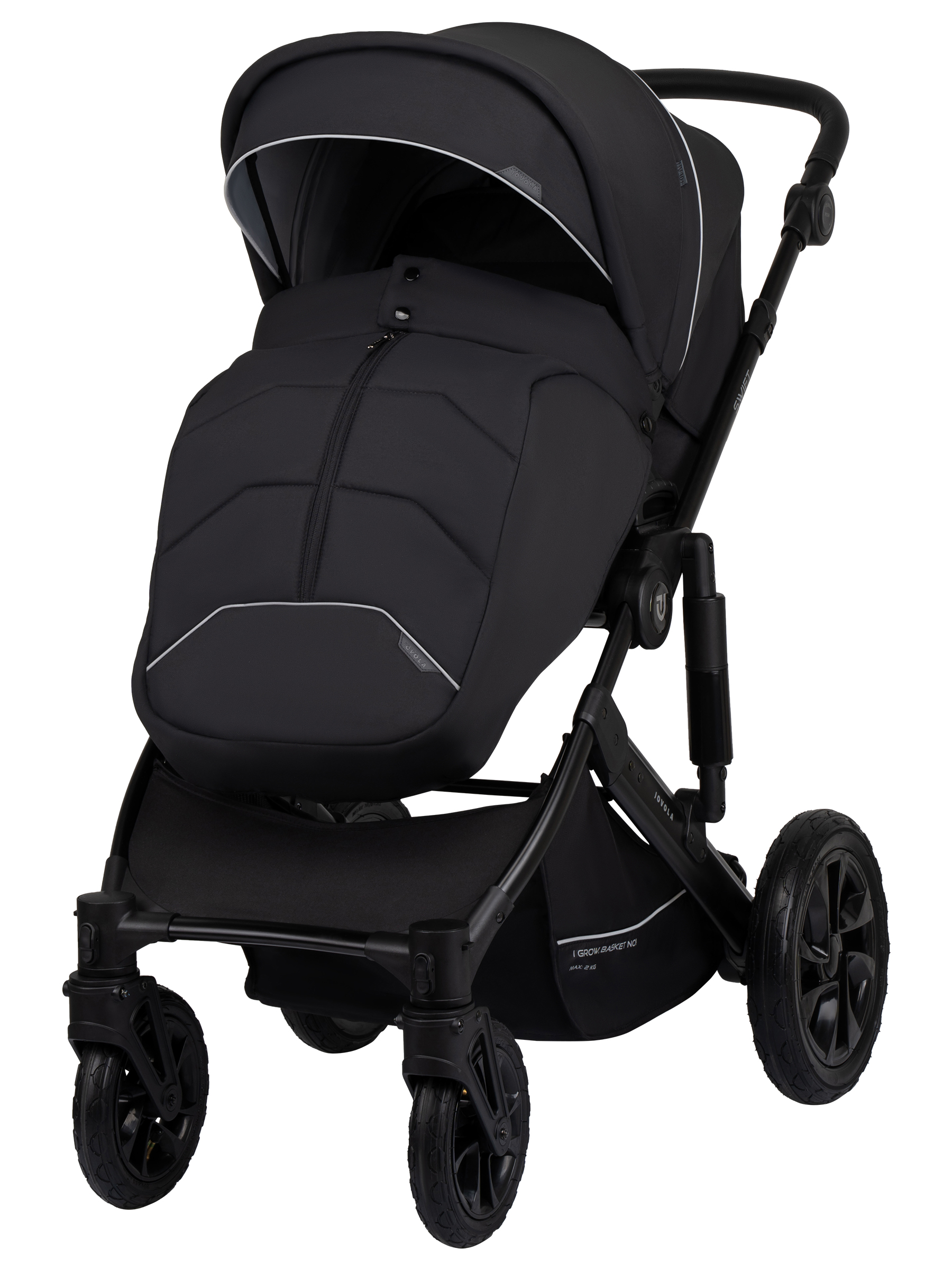 Коляска 3в1 JOVOLA Swift Plus черный - фото 11
