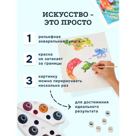 Набор для рисования SentoSphere Русалки акварель