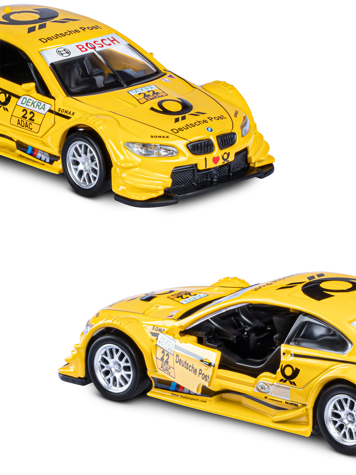 Автомобиль АВТОпанорама BMW M3 DTM 1:42 JB1251781 - фото 12