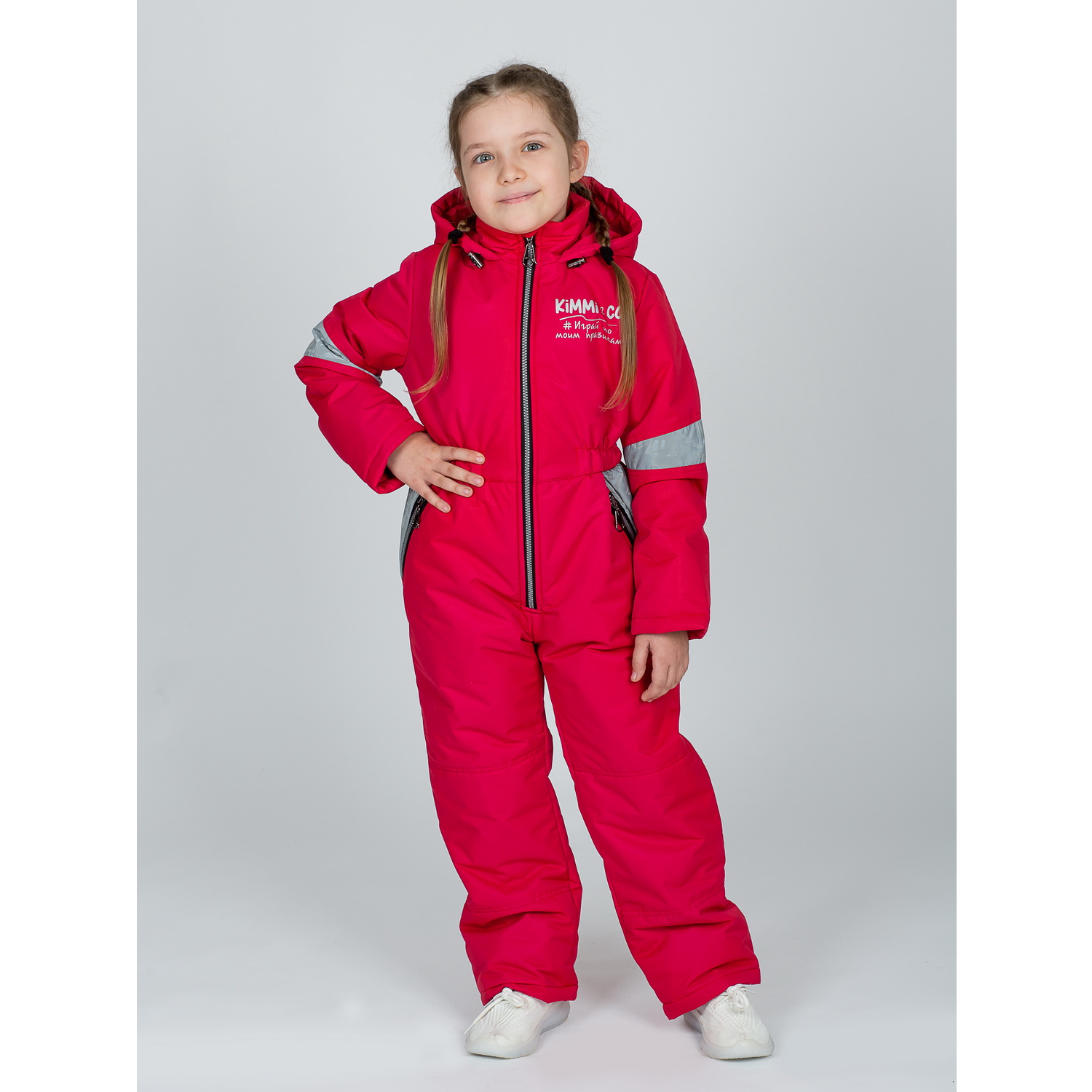 Комбинезон KiMMi co К-150830-041 красный - фото 1