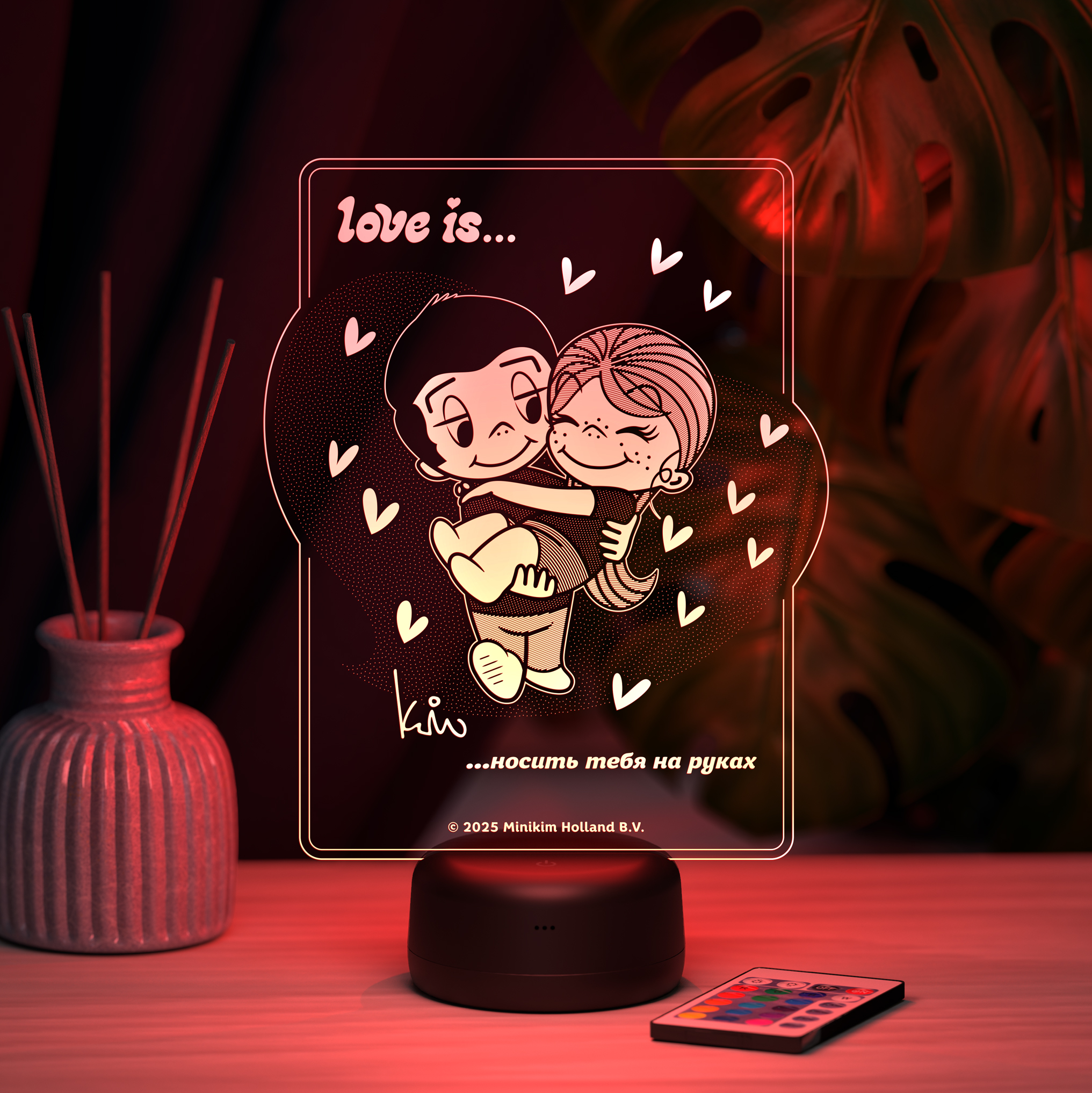 Ночник Love is.. Носить тебя на руках - фото 8