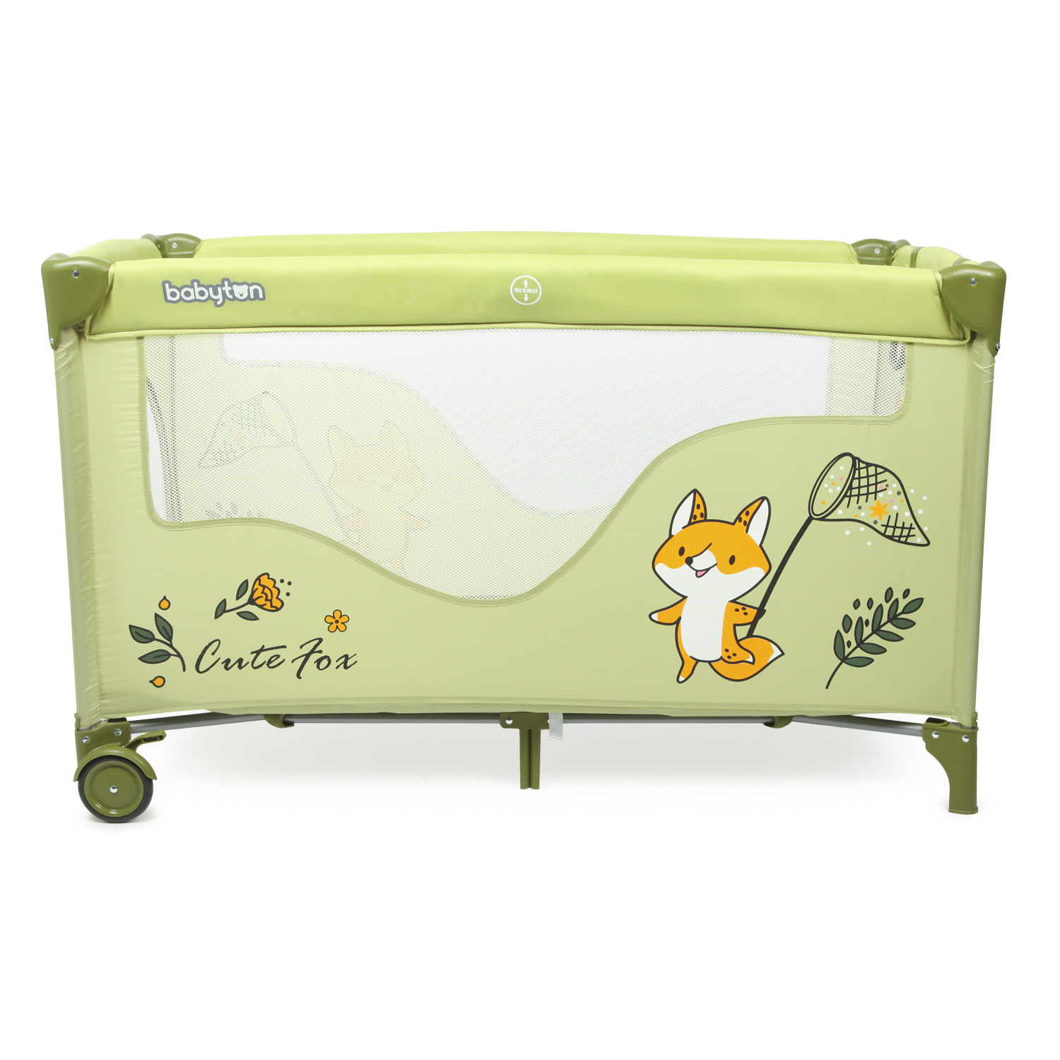 Манеж Babyton Play box Green P612 - фото 5