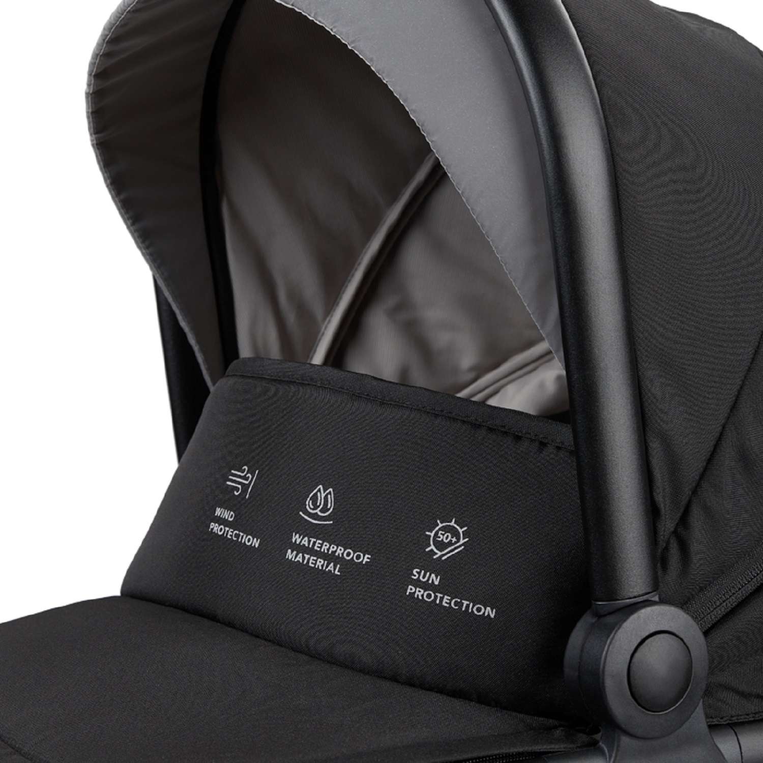 Коляска 2в1 Happy Baby Mommer Pro Black черный - фото 20