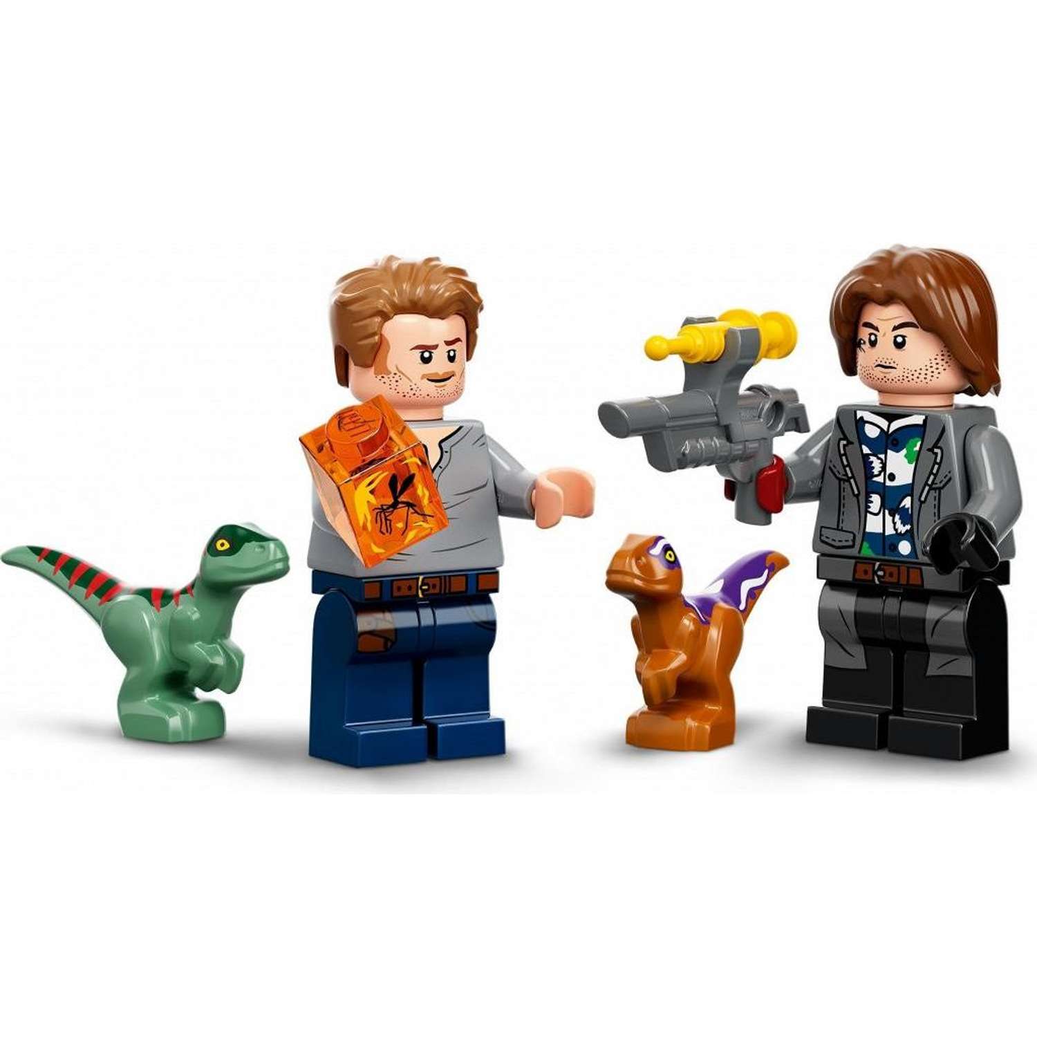 Конструктор LEGO Jurassic World Атроцираптор погоня мотоцикла блочный - фото 5