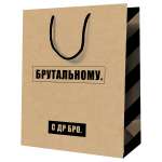 Пакет подарочный Meshu Брутальному крафт
