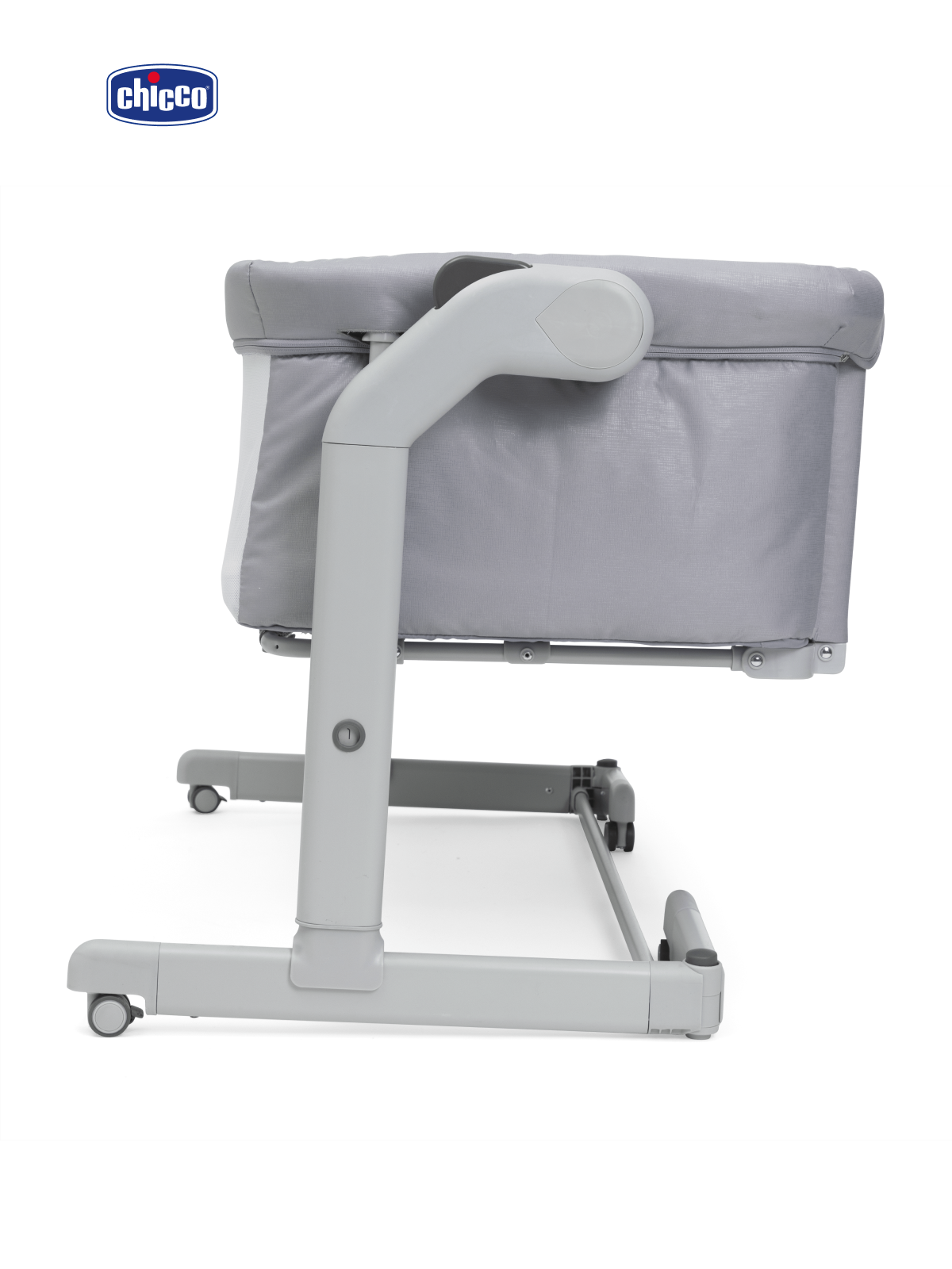 Детская кроватка Chicco Next2Me Magic Evo с рождения до 6 месяцев Grey Mist, поперечный маятник (серый) - фото 23