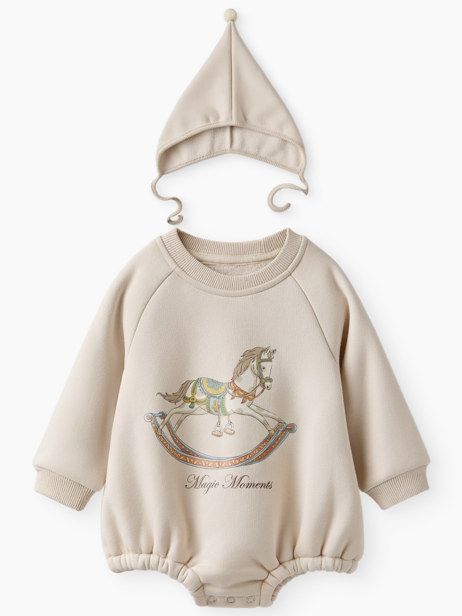 Боди и шапочка Happy Baby 88573-0_cream - фото 5