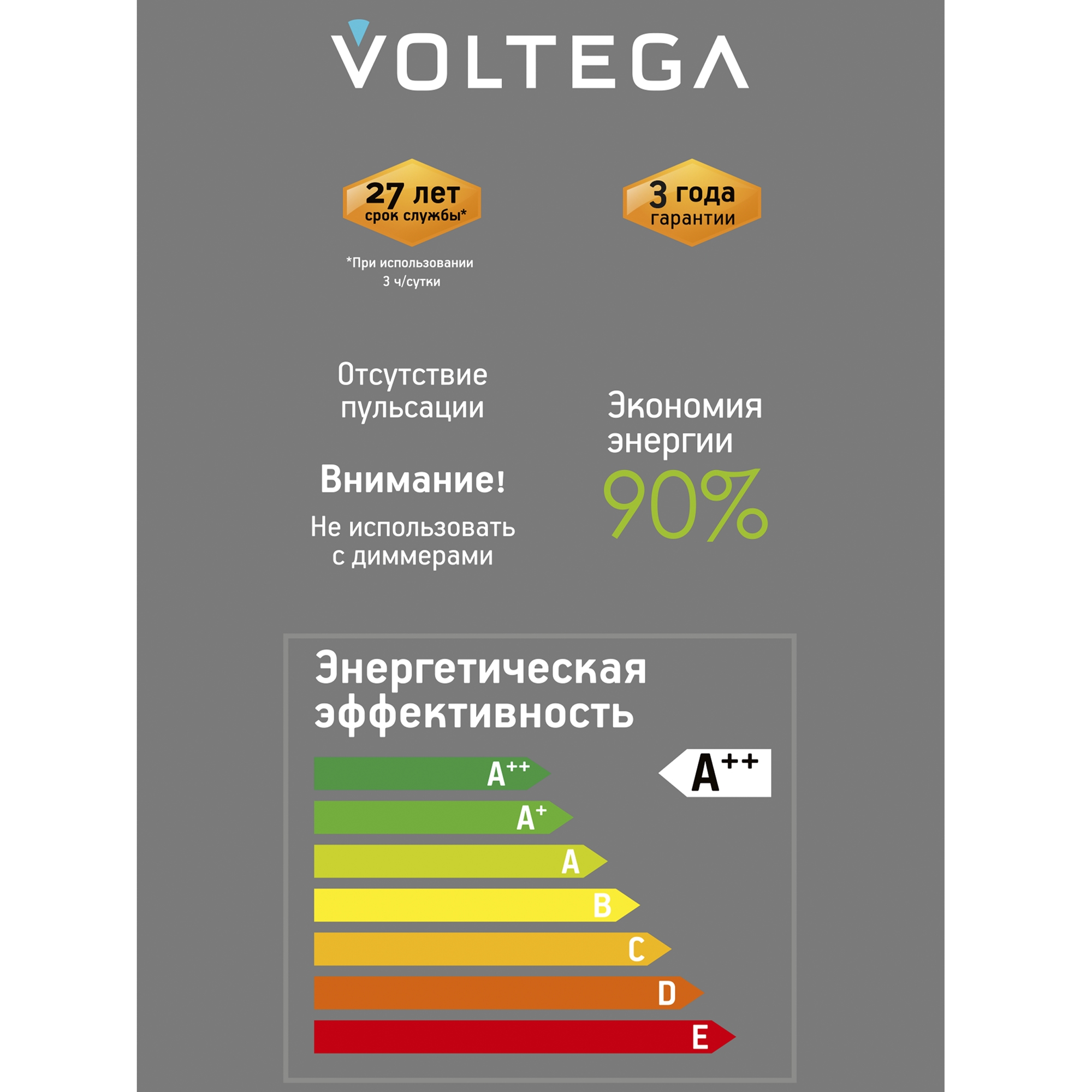 Лампочка декоративная VOLTEGA 8571 - фото 8
