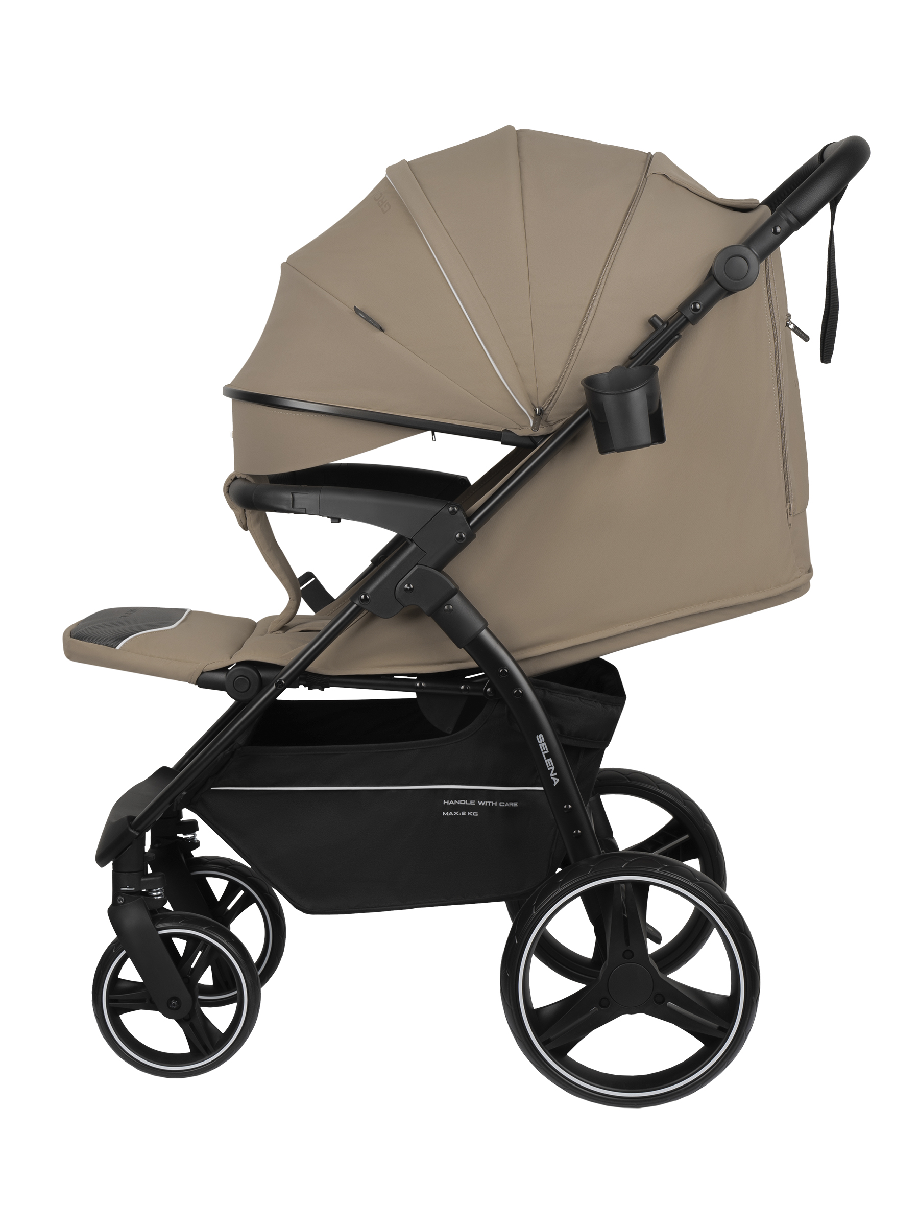 Коляска прогулочная JOVOLA SELENA 2026 всесезонная бежевый - фото 10