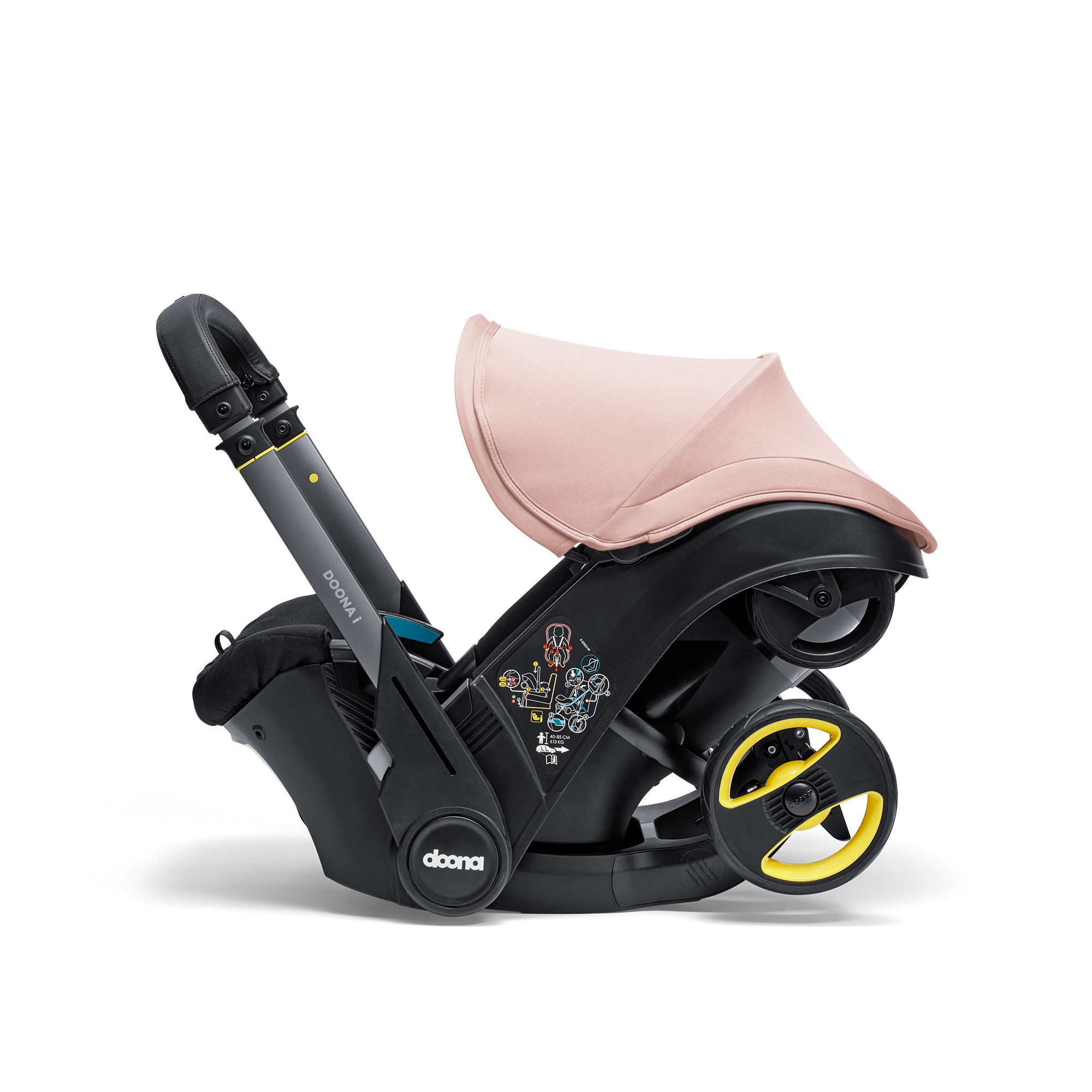 Автокресло Doona i, цвет: Blush Pink Isofix 0 (0 -13 кг) - фото 23