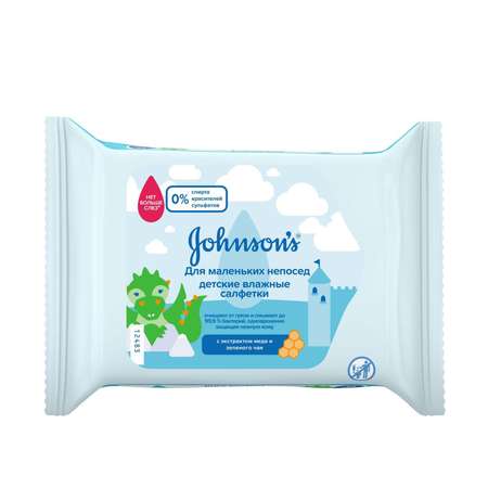 Влажные салфетки Johnsons 25 шт.