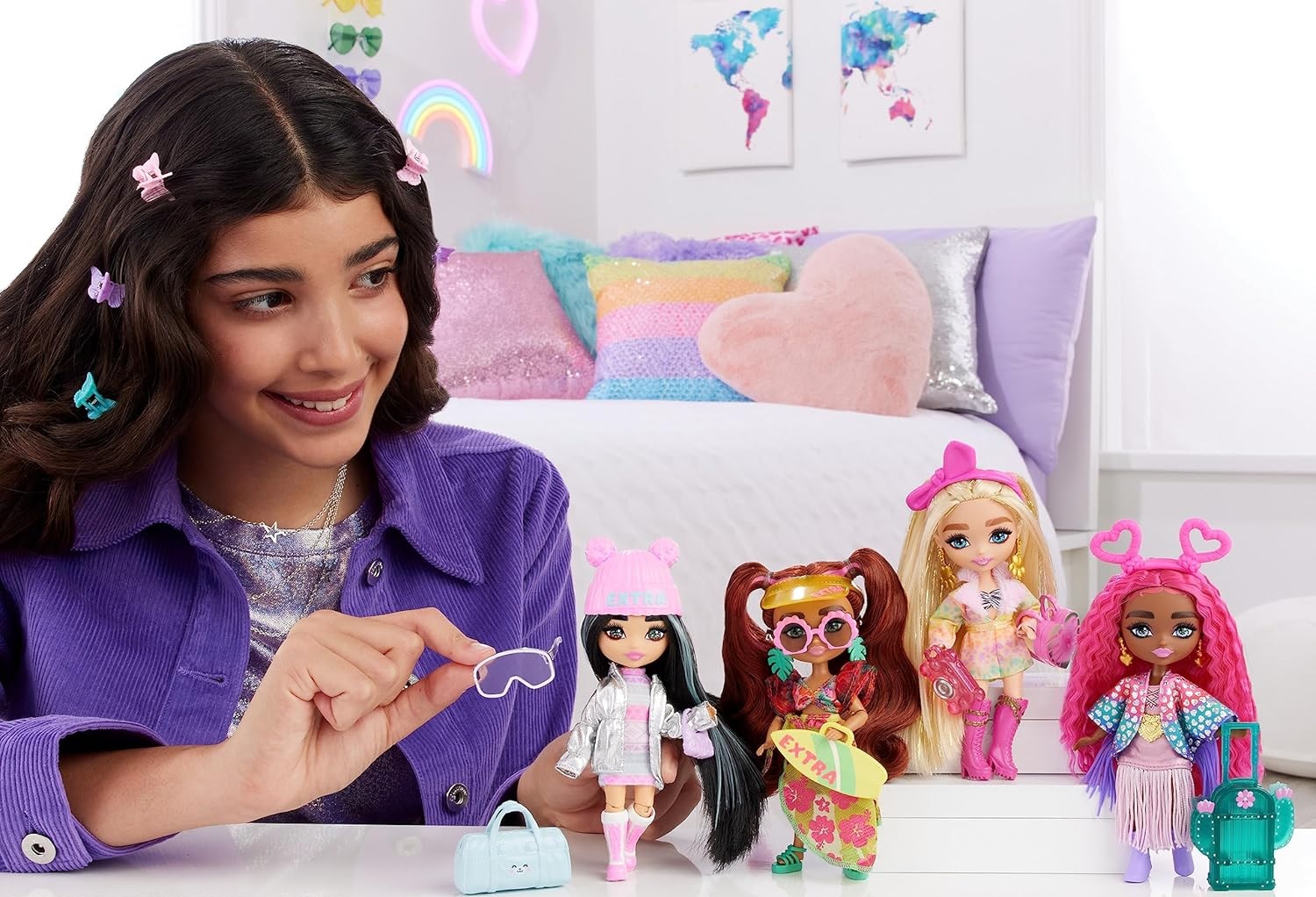 Кукла мини Barbie Extra Minis HGP62/HPB18 - фото 6