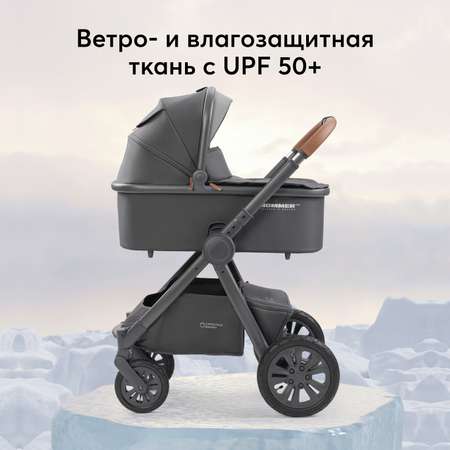 Коляска 2в1 Happy Baby MOMMER PRO серый