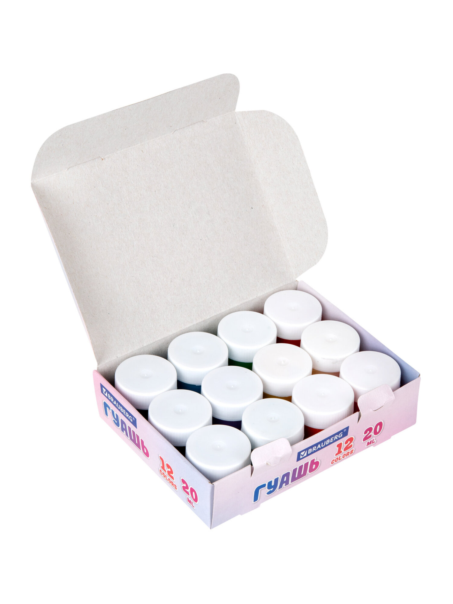 Краски гуашь Brauberg 12 цв. - фото 9