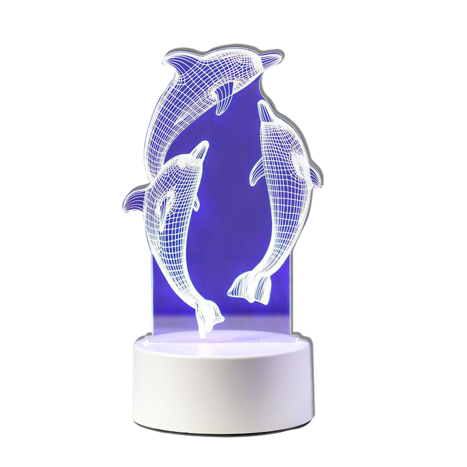 Светильник MINI-TOYS Стая дельфинов LED RGB - фото 1