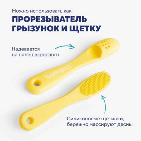 Зубная щетка на палец Curasept от 0 лет