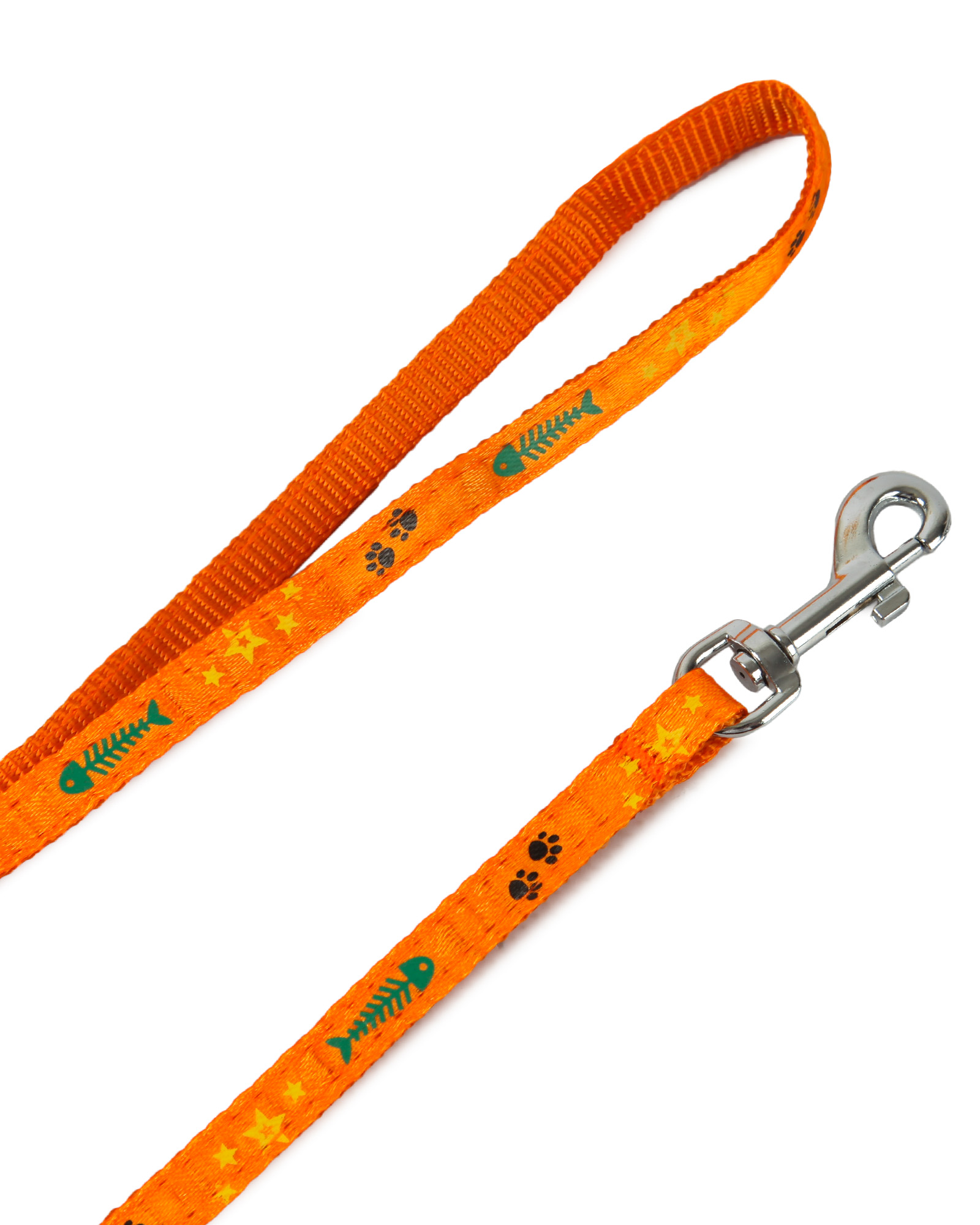 Шлейка с поводком для кошек Barbaks оранжевая - фото 4