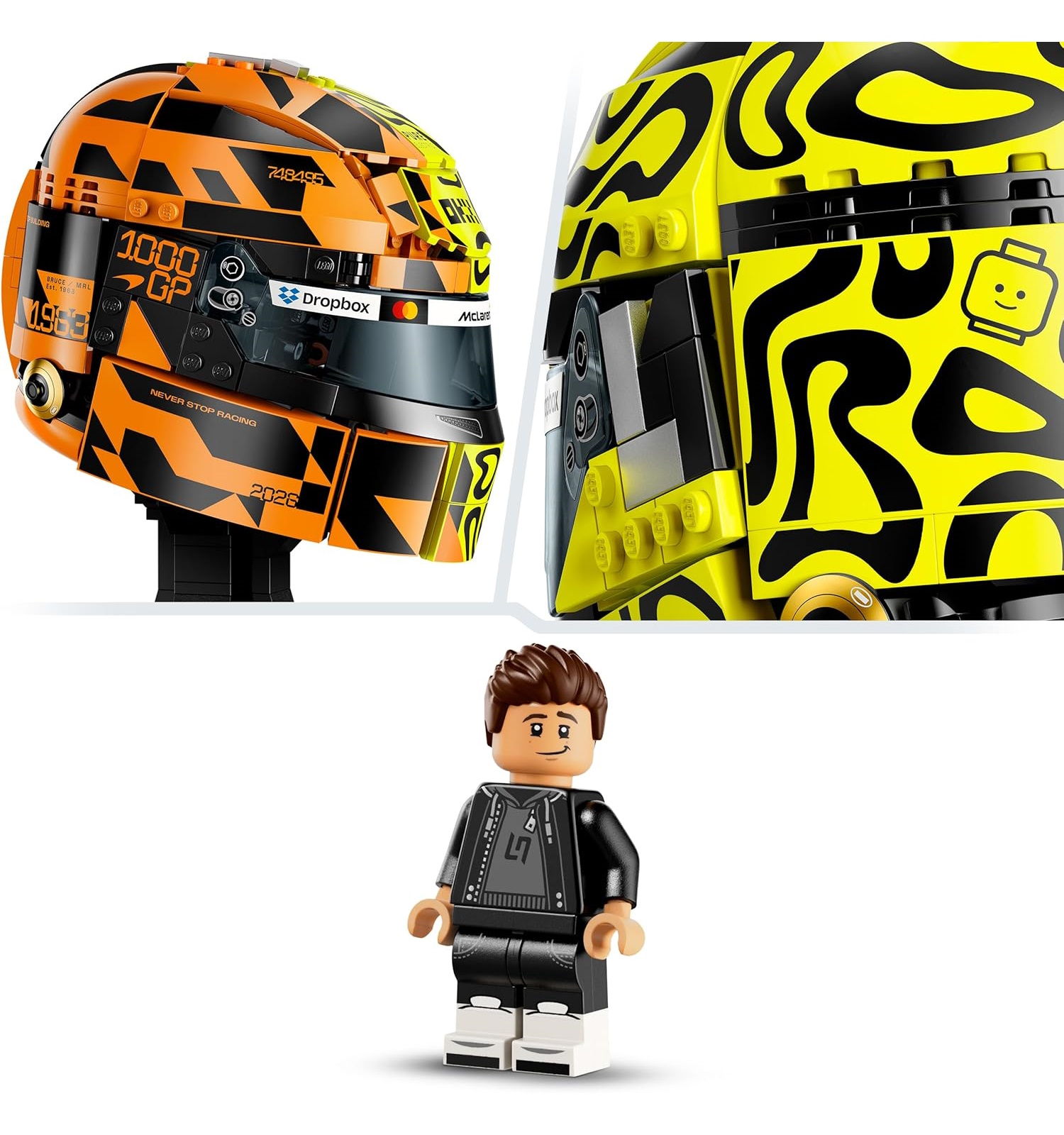Конструктор LEGO Editions Шлем Ландо Норриса 884 дет. - фото 10