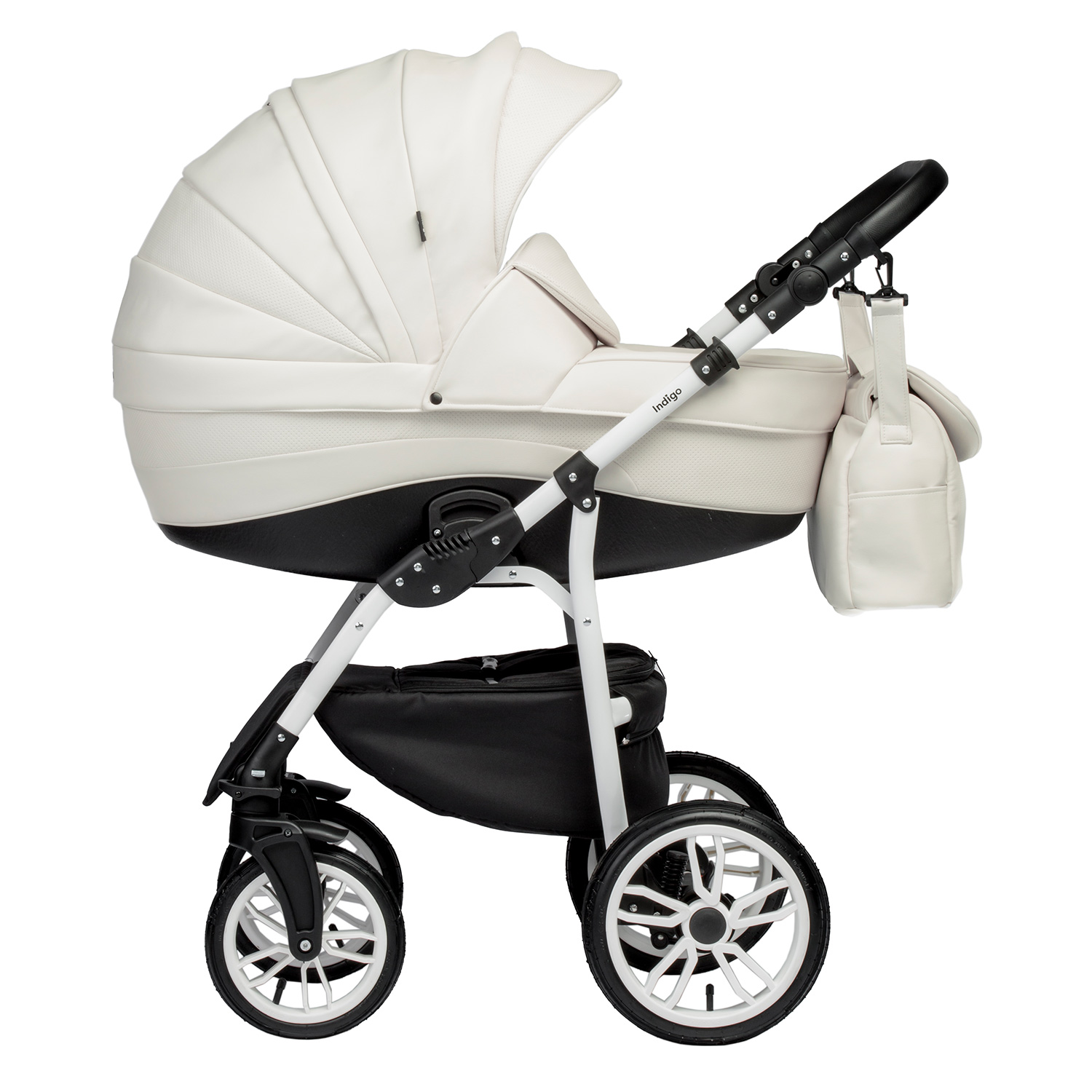 Коляска 2в1 Indigo Special 01 белый - фото 2