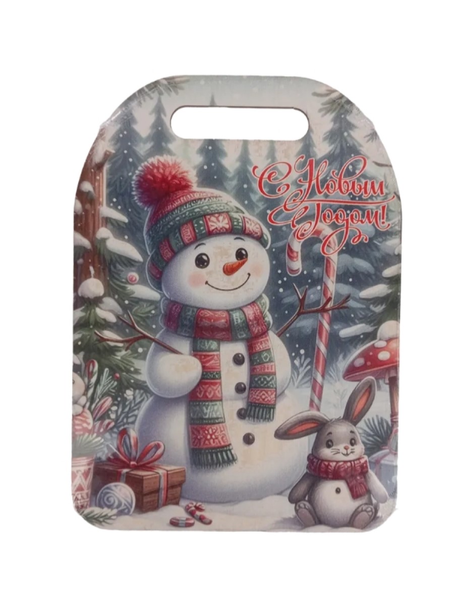 Доска сувенирная Задира разделочная новогодняя набор 3 шт - фото 4