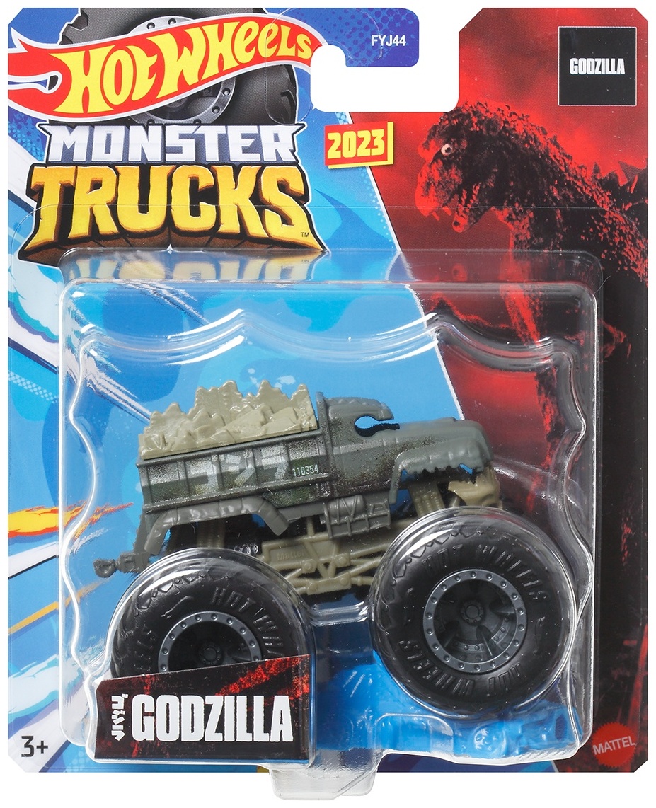 Внедорожник Hot Wheels Monster Trucks Godzilla 1:64 HKM37 - фото 4