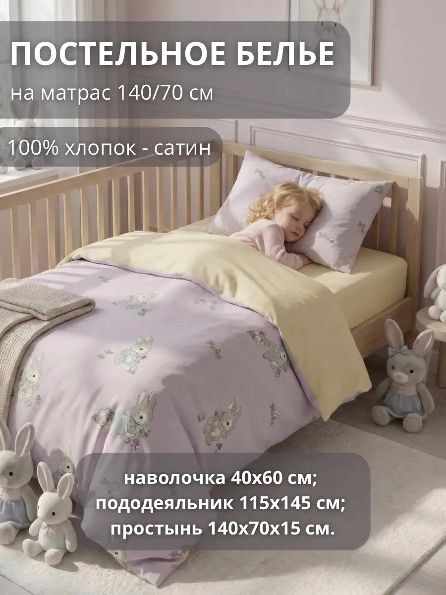 Комплект постельного белья COROCOCO детский 3 предм. - фото 1