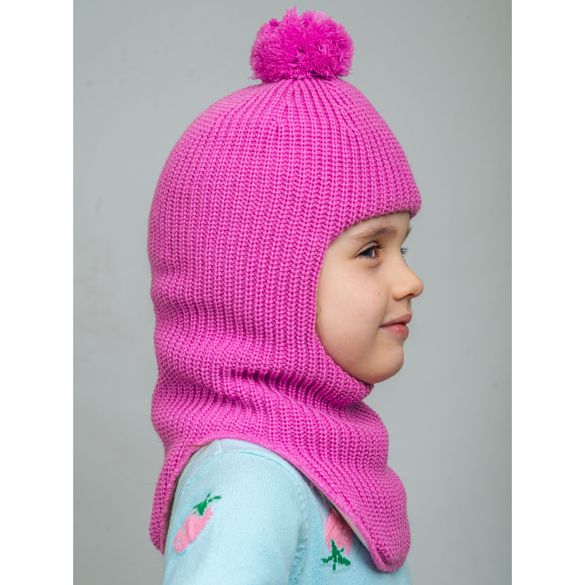 Шапка ПриКиндер U-W_22324 Цвет: Ярко-розовый - фото 2
