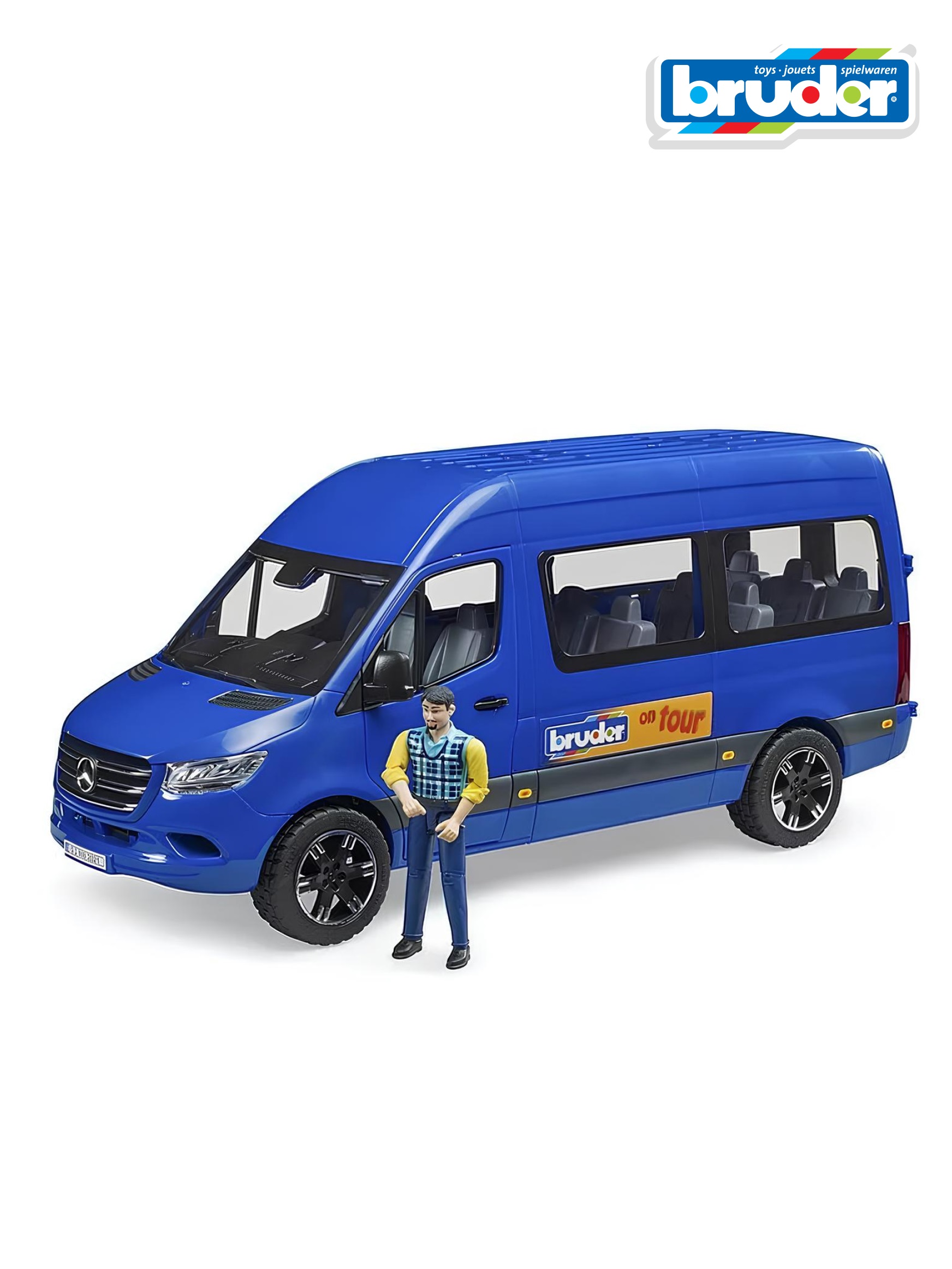 Автобус Bruder Mercedes синий 02-681 - фото 1