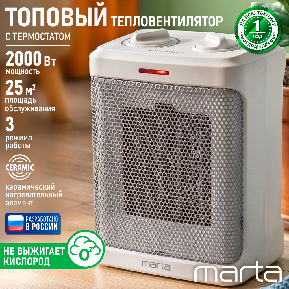 Тепловентилятор MARTA MT-2523 - фото 2