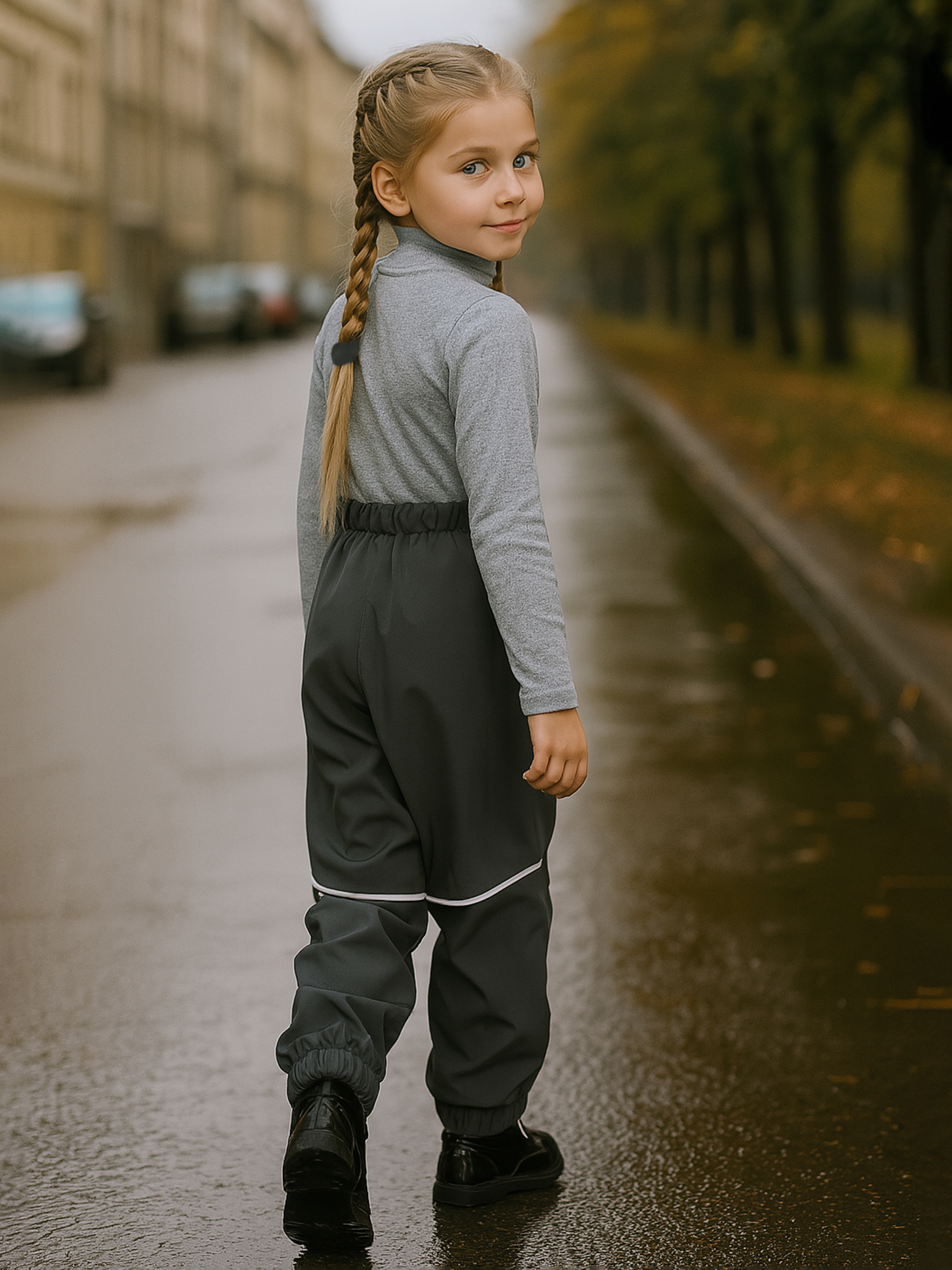 Брюки Arctic kids 10-034 серый - фото 6