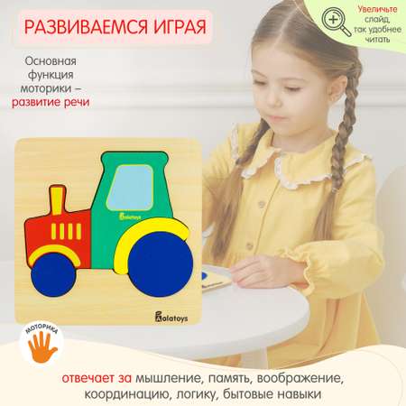 Пазл Alatoys Детский деревянный развивающий классический в ассортименте