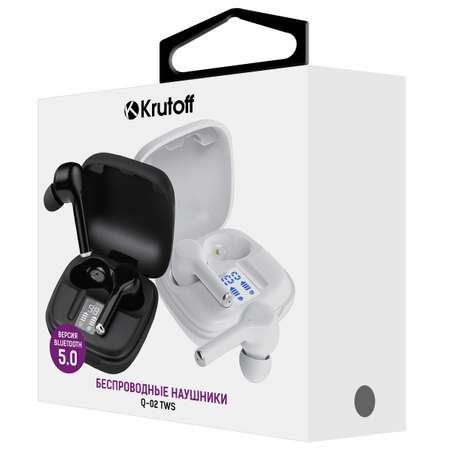 Наушники беспроводные Krutoff Q-02 TWS черные