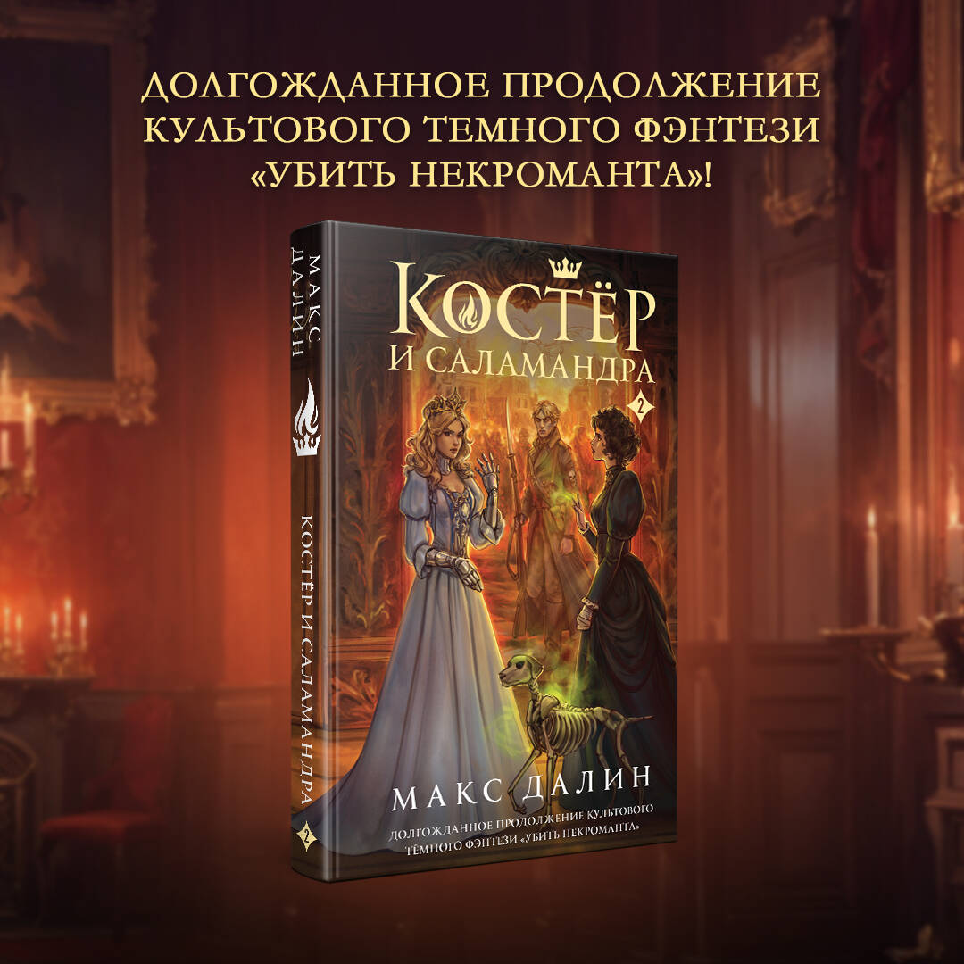 Книга Эксмо Костер и Саламандра. Книга 2 (Мир Королей: Убить некроманта #3) - фото 1