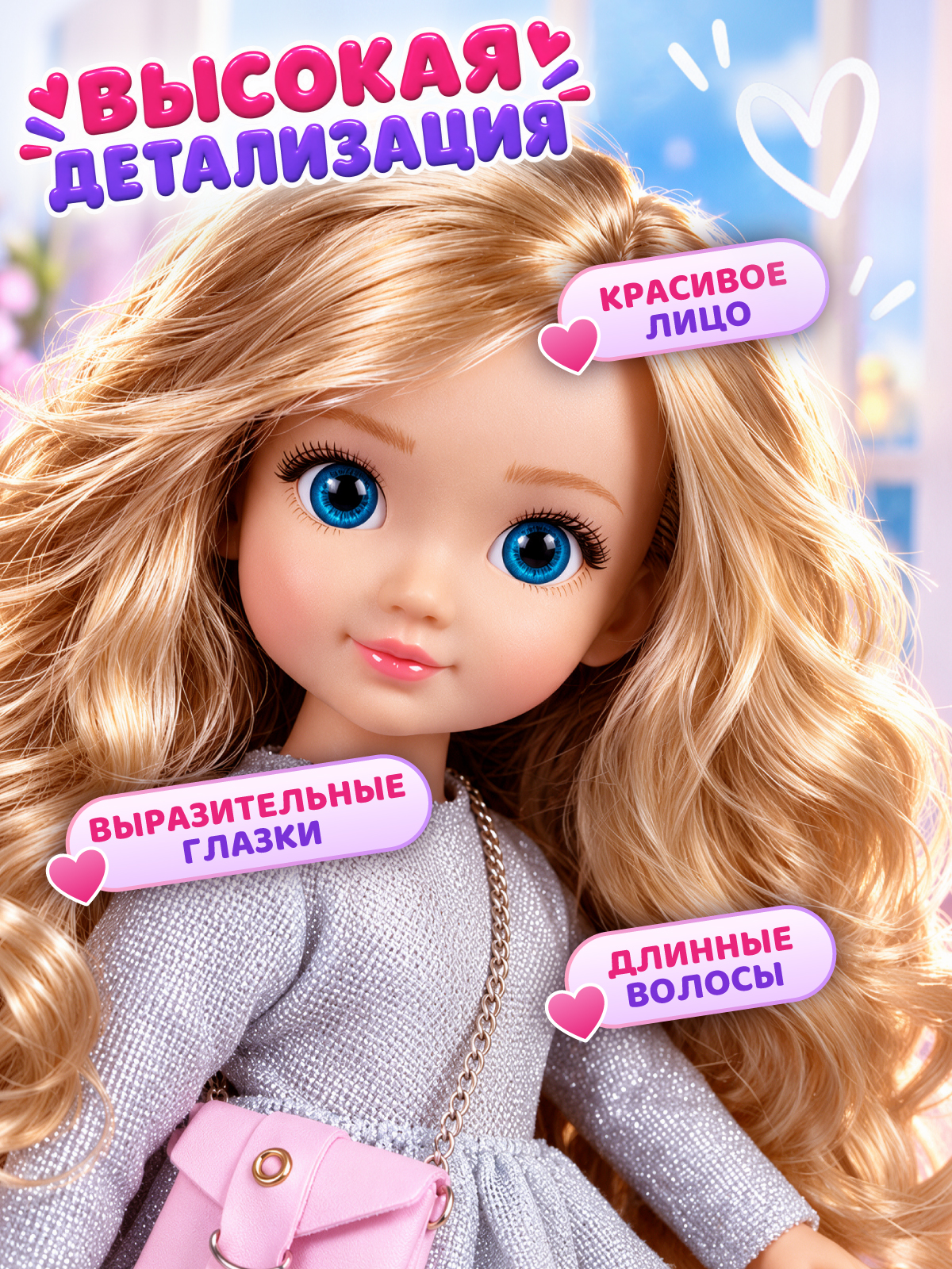 Кукла классическая AMORE BELLO Путешественница высота 32 см JB0214958 - фото 2