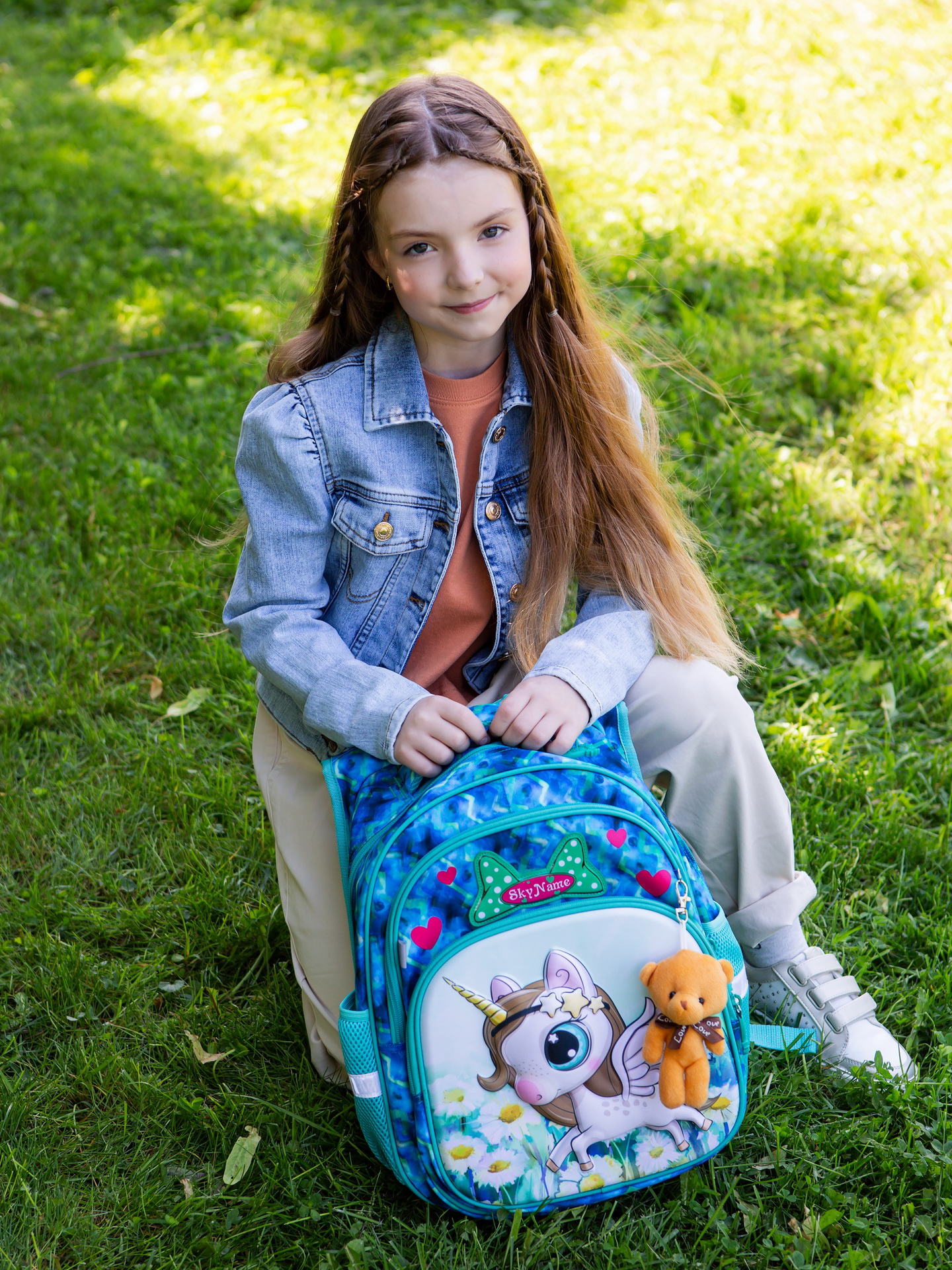 Рюкзак SkyName 17л анатомическая спинка+мишка - фото 3