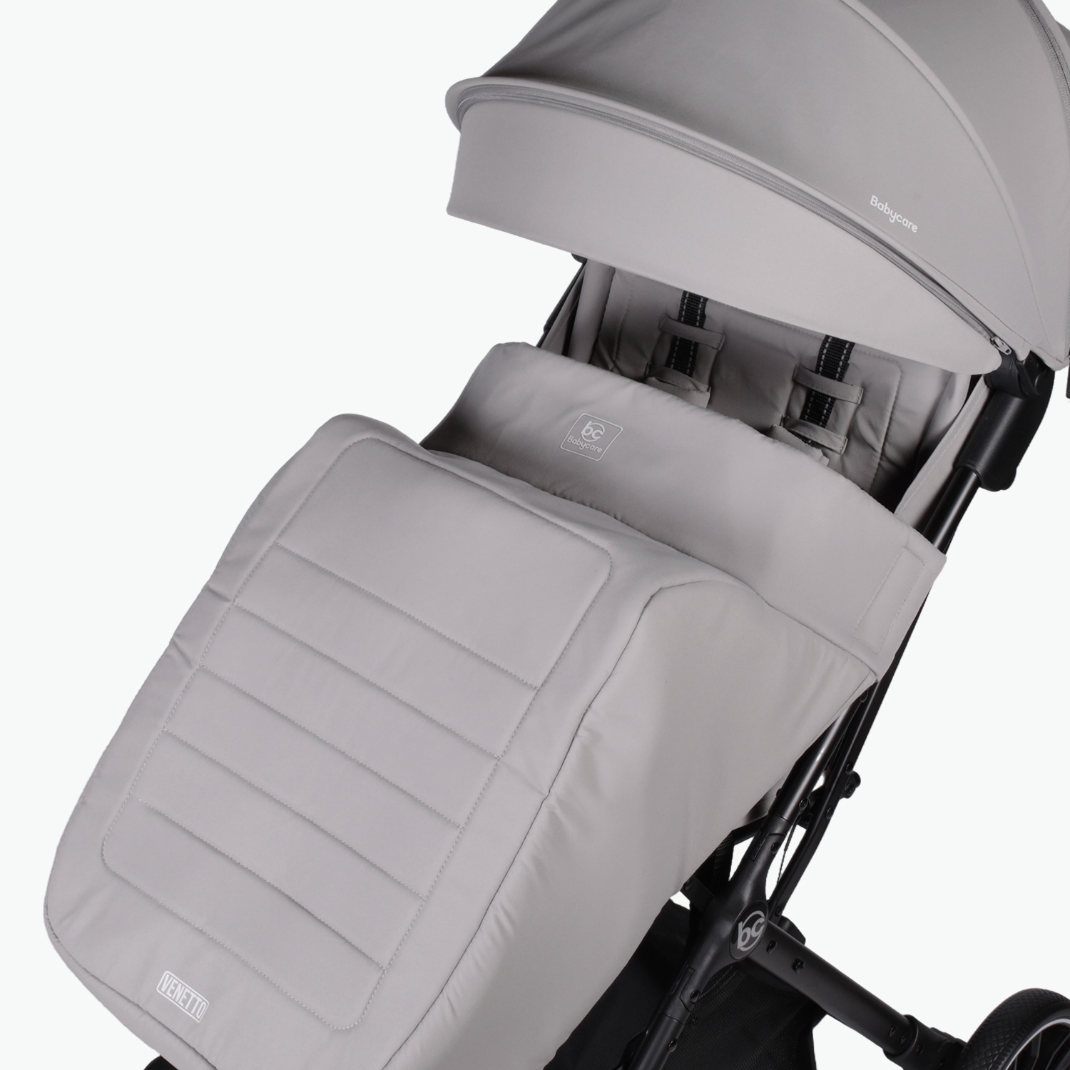 Коляска прогулочная BabyCare Venetto Серый серый - фото 14