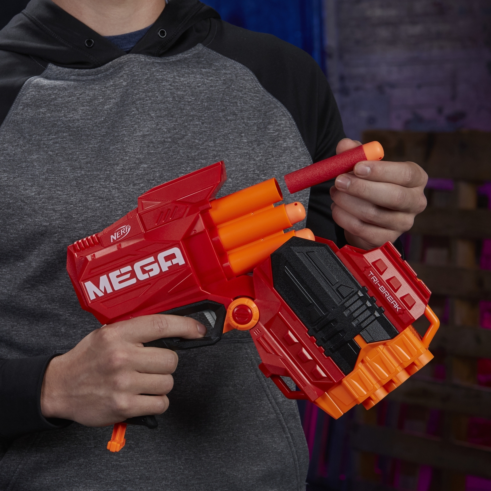 Бластер Nerf Mega Три-брейк - фото 8