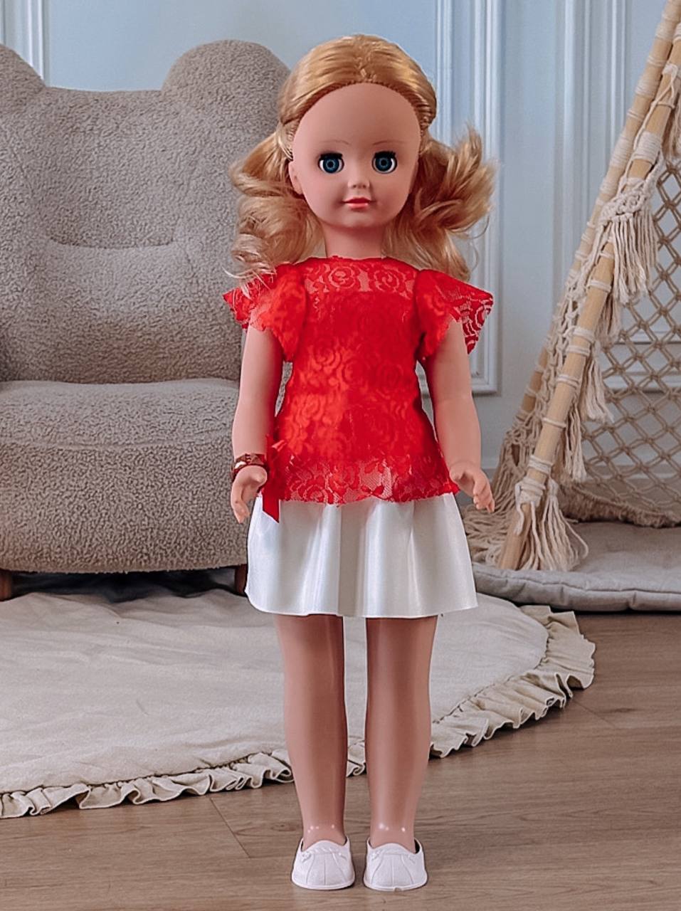Кукла большая (ростовая) СТРАНА КУКОЛ говорящая Влада высота 60 см 17-C-7 - фото 20