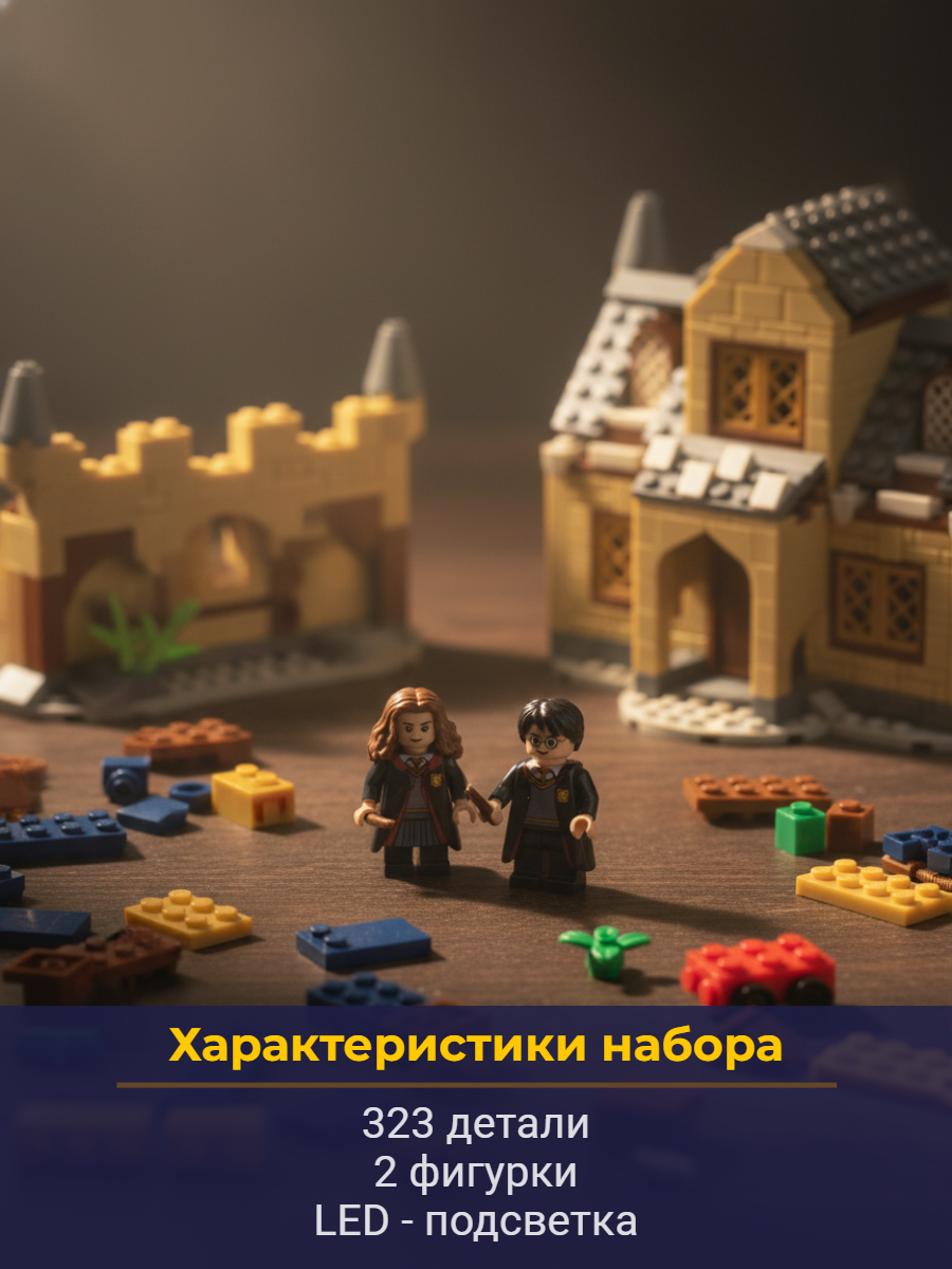 Конструктор ТОТОША Гарри Поттер c led подсветкой 323 дет. - фото 4