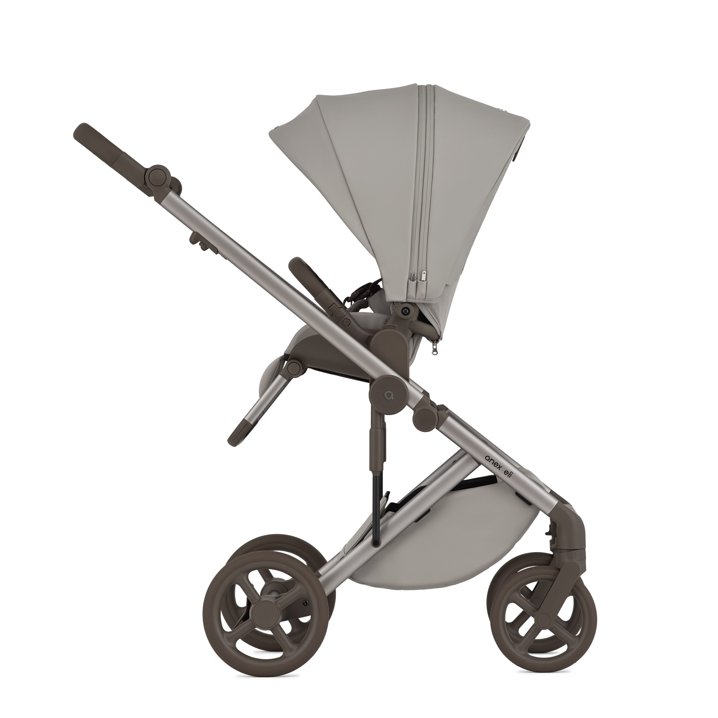 Коляска 2в1 Anex Eli серый - фото 6