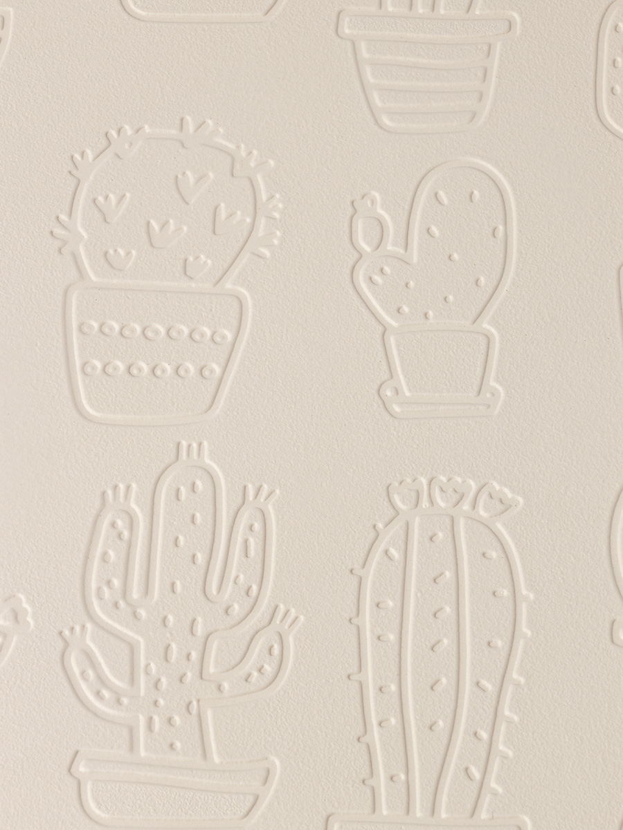 Салфетки сервировочные 2 шт. DeNASTIA Кактусы D36 см молочный E000095 - фото 3